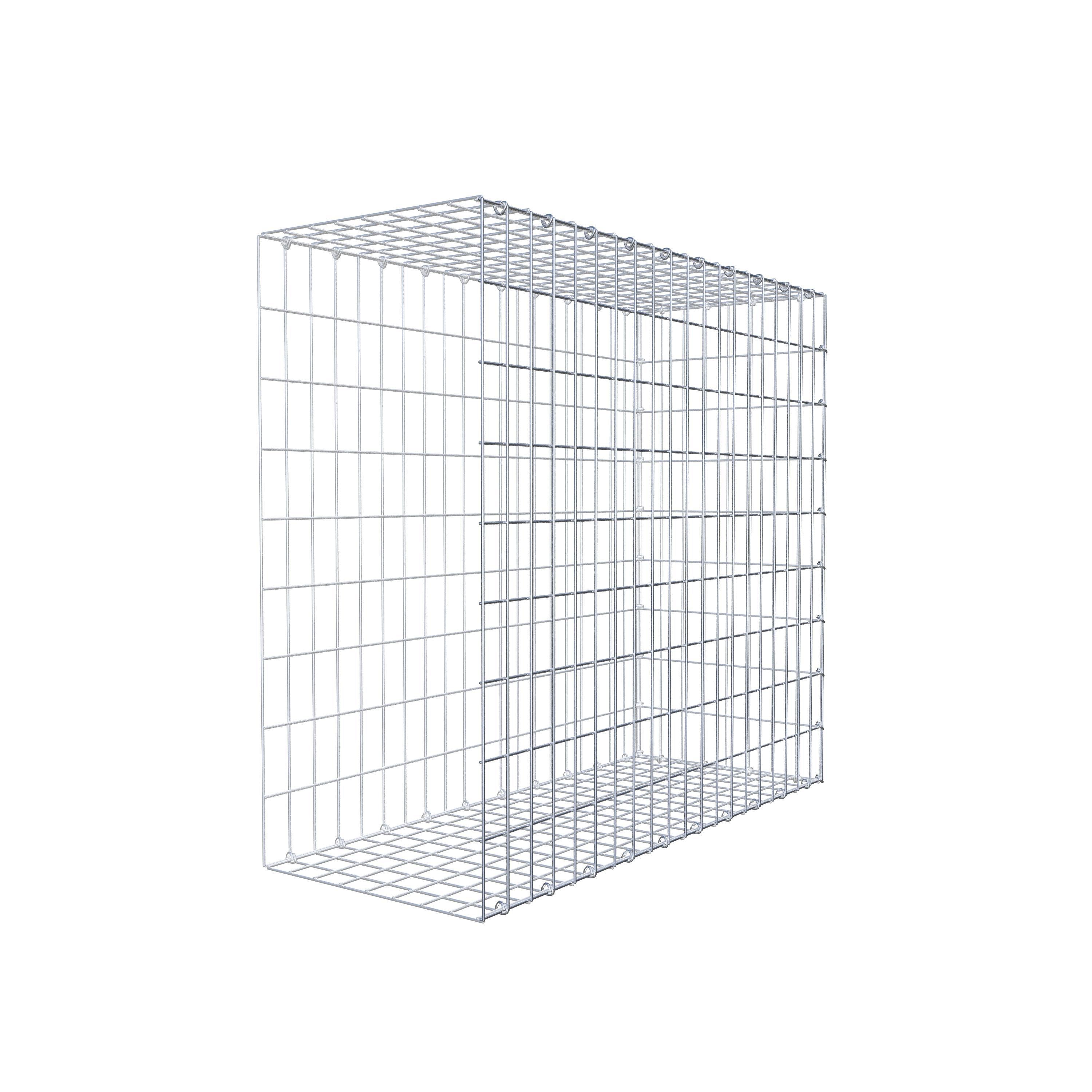 Monteret gabion type 2 100 cm x 90 cm x 40 cm, maskestørrelse 5 cm x 10 cm, C-ring