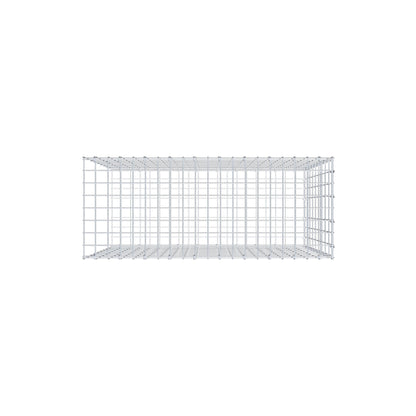 Monteret gabion type 2 100 cm x 90 cm x 40 cm, maskestørrelse 5 cm x 10 cm, C-ring
