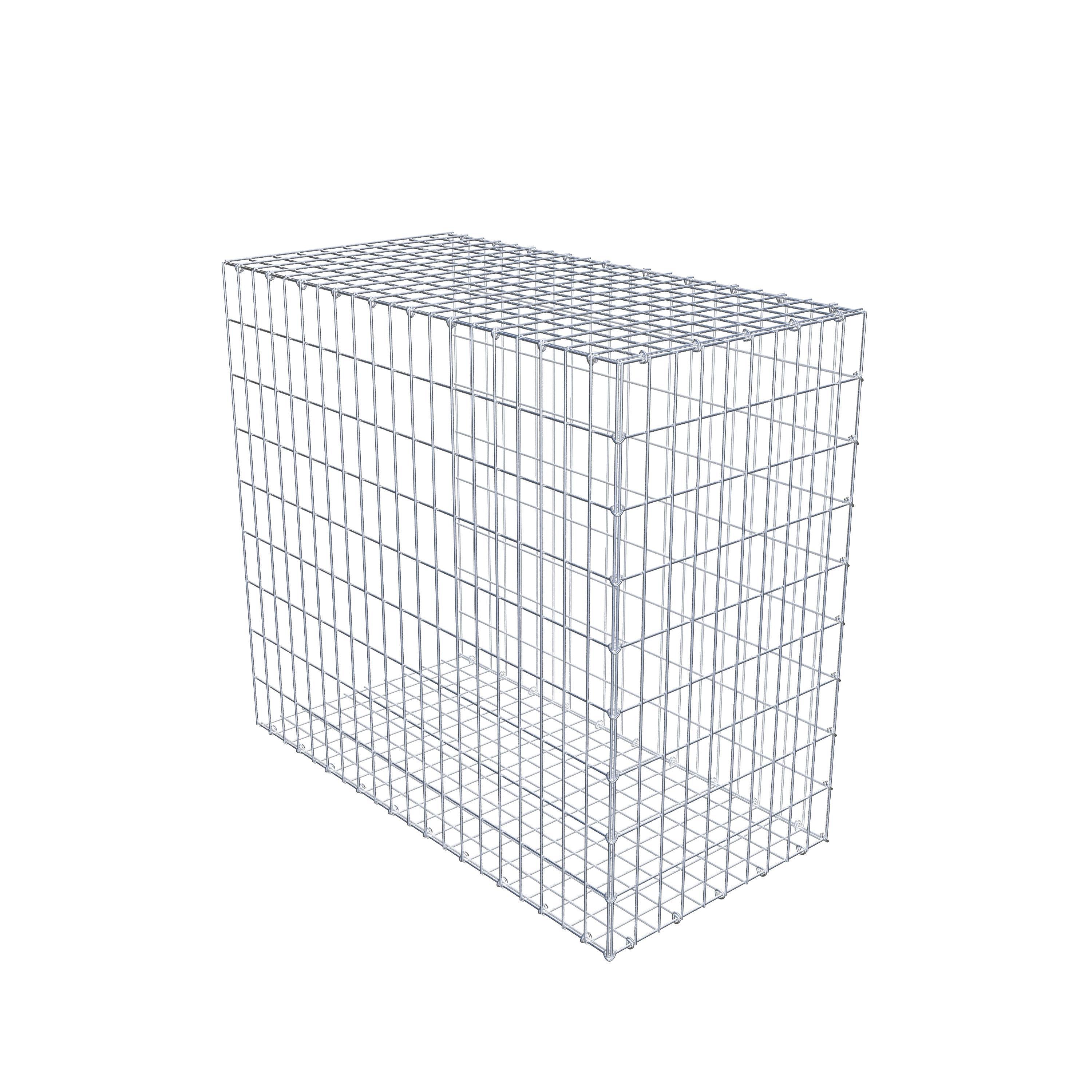 Monteret gabion type 2 100 cm x 90 cm x 50 cm, maskestørrelse 5 cm x 10 cm, C-ring