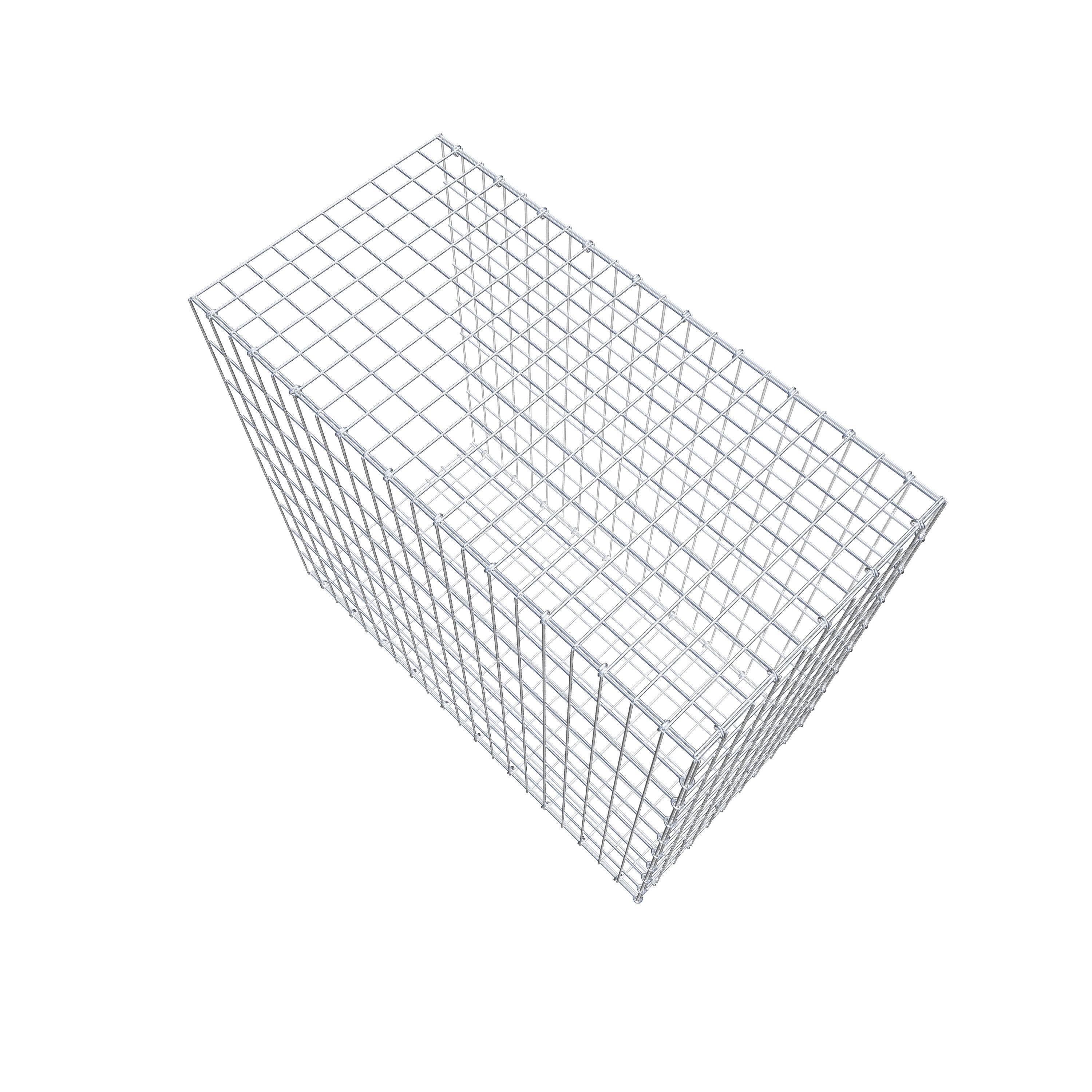 Monteret gabion type 2 100 cm x 90 cm x 50 cm, maskestørrelse 5 cm x 10 cm, C-ring