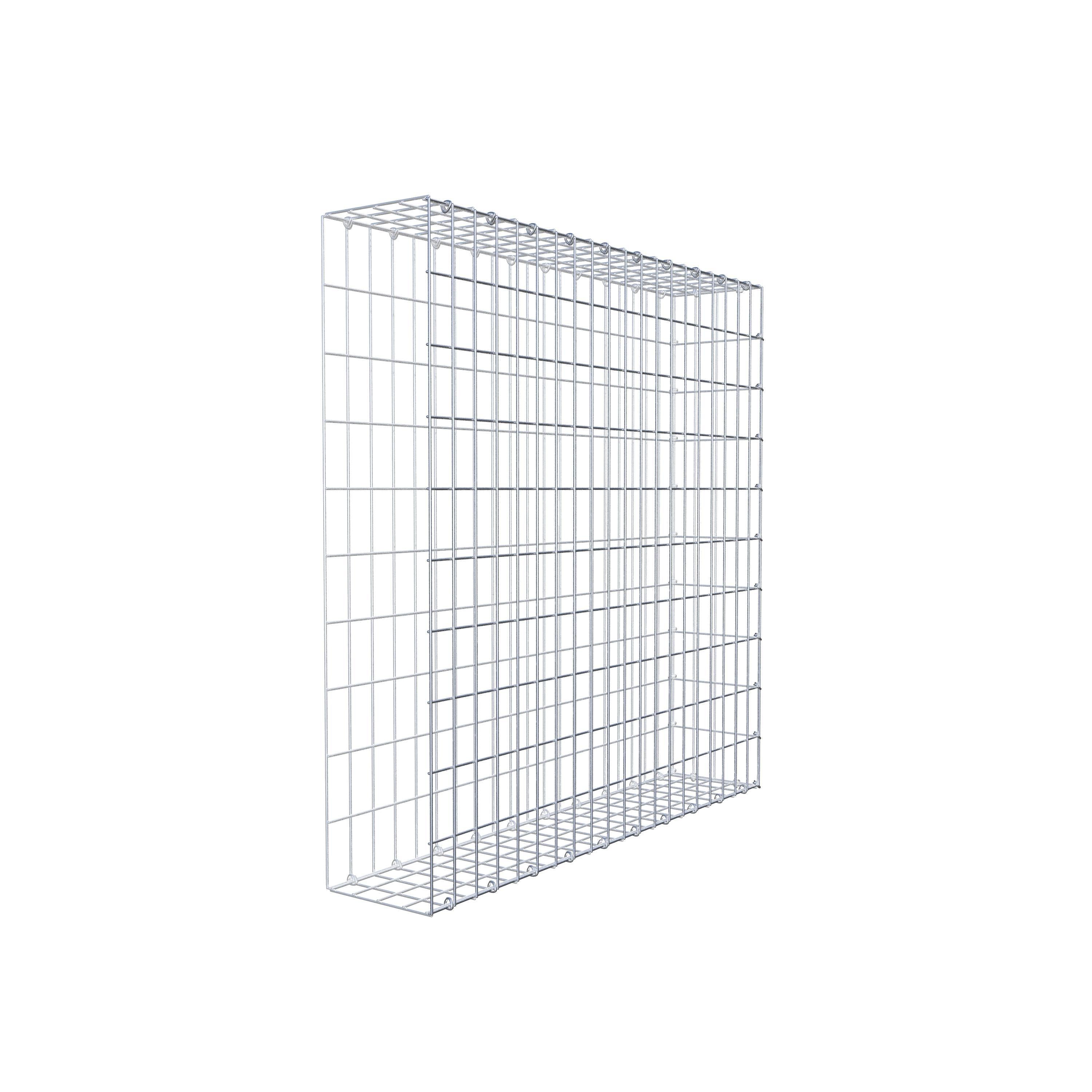 Gavión complementario tipo 2 100 cm x 100 cm x 20 cm, malla 5 cm x 10 cm, anillo en C