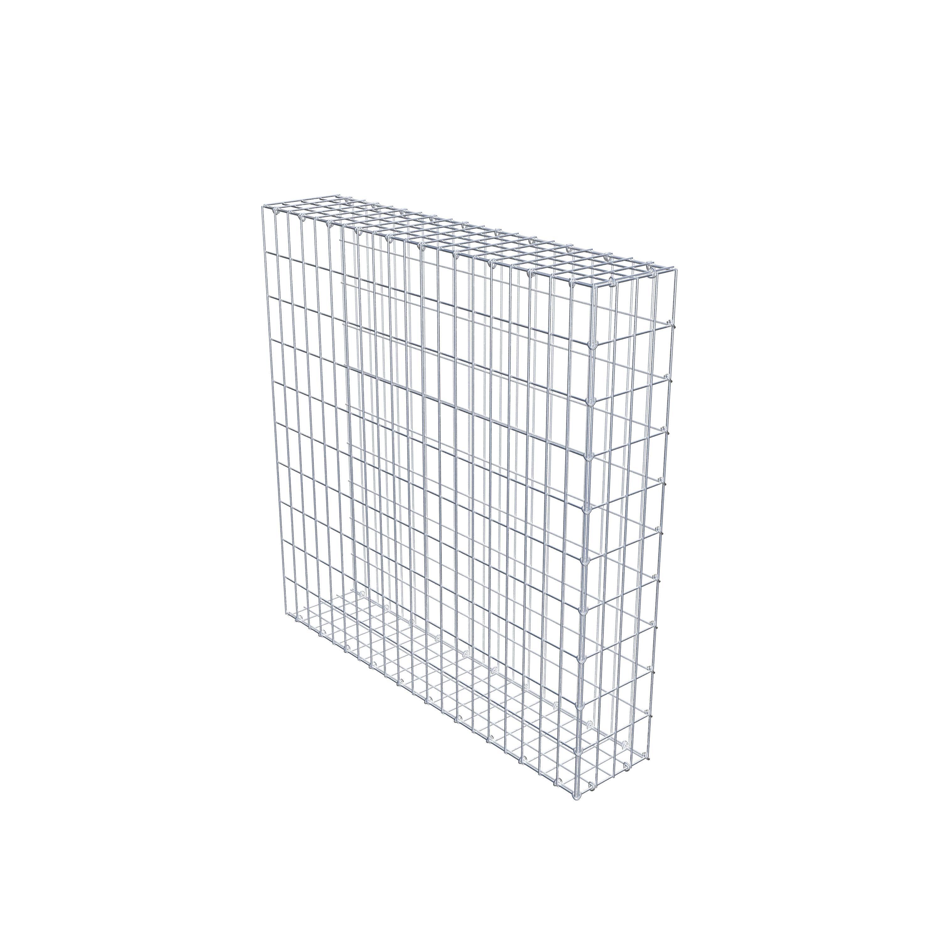 Extra gabion typ 2 100 cm x 100 cm x 20 cm, maskstorlek 5 cm x 10 cm, C-ring