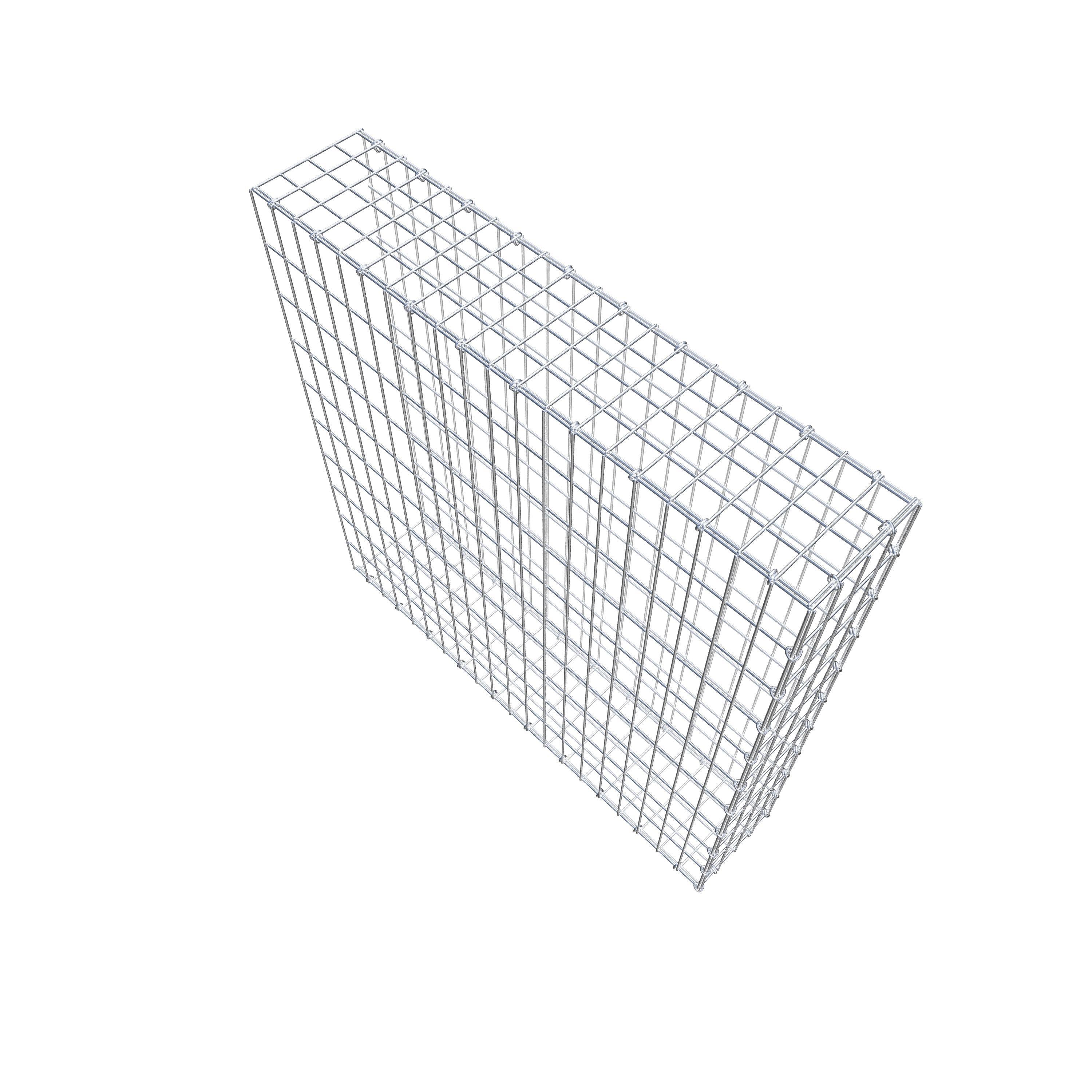 Fourche rapportée type 2 100 cm x 100 cm x 20 cm, mailles 5 cm x 10 cm, anneau en C