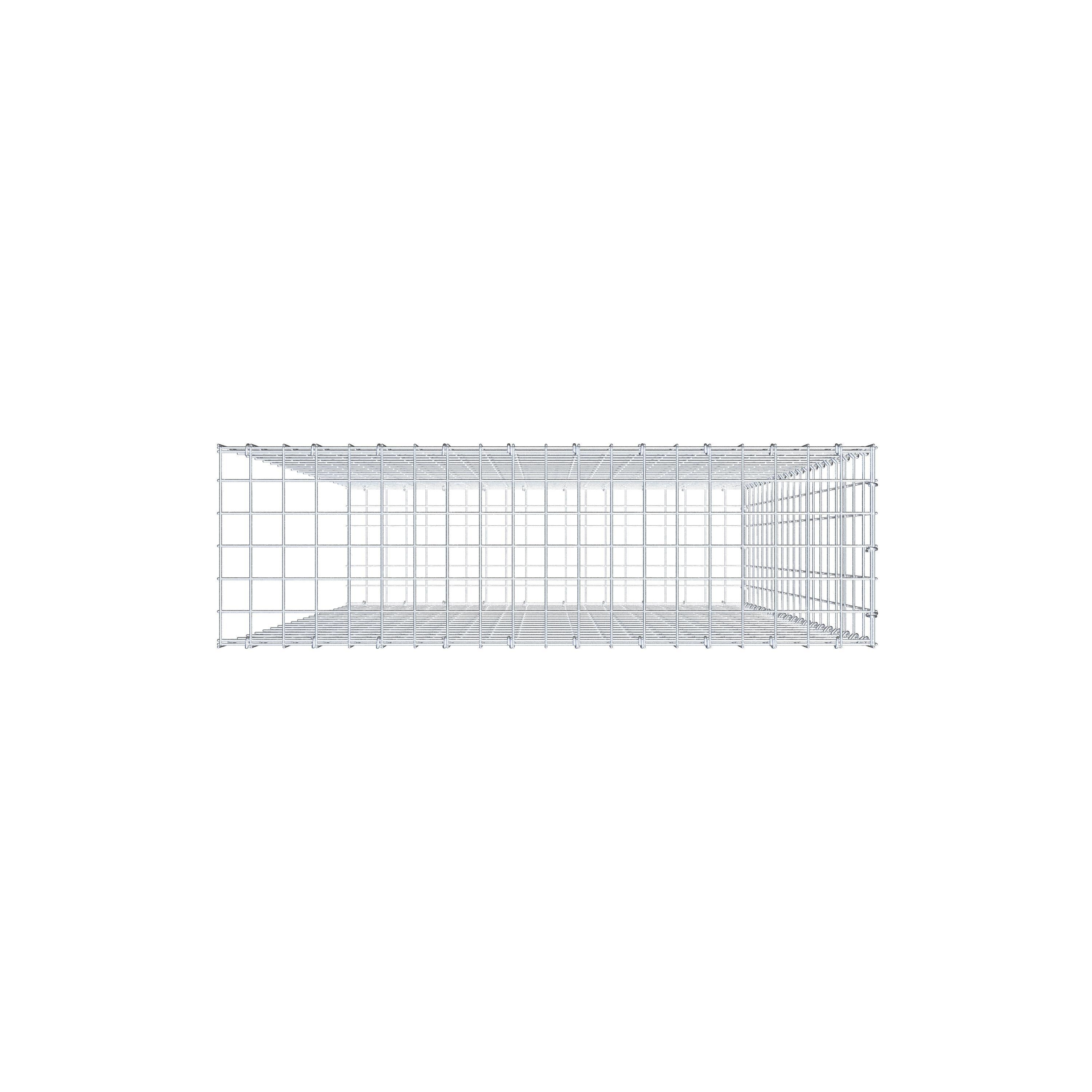 Add-on schanskorf type 2 200 cm x 100 cm x 30 cm, maaswijdte 5 cm x 10 cm, C-ring