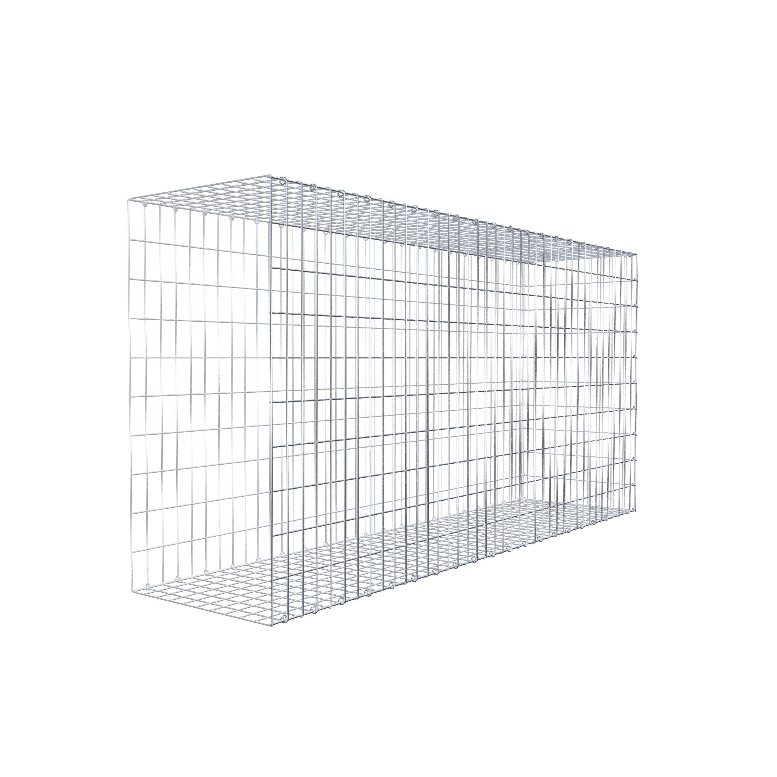 Gavión complementario tipo 2 200 cm x 100 cm x 50 cm, malla 5 cm x 10 cm, anillo en C