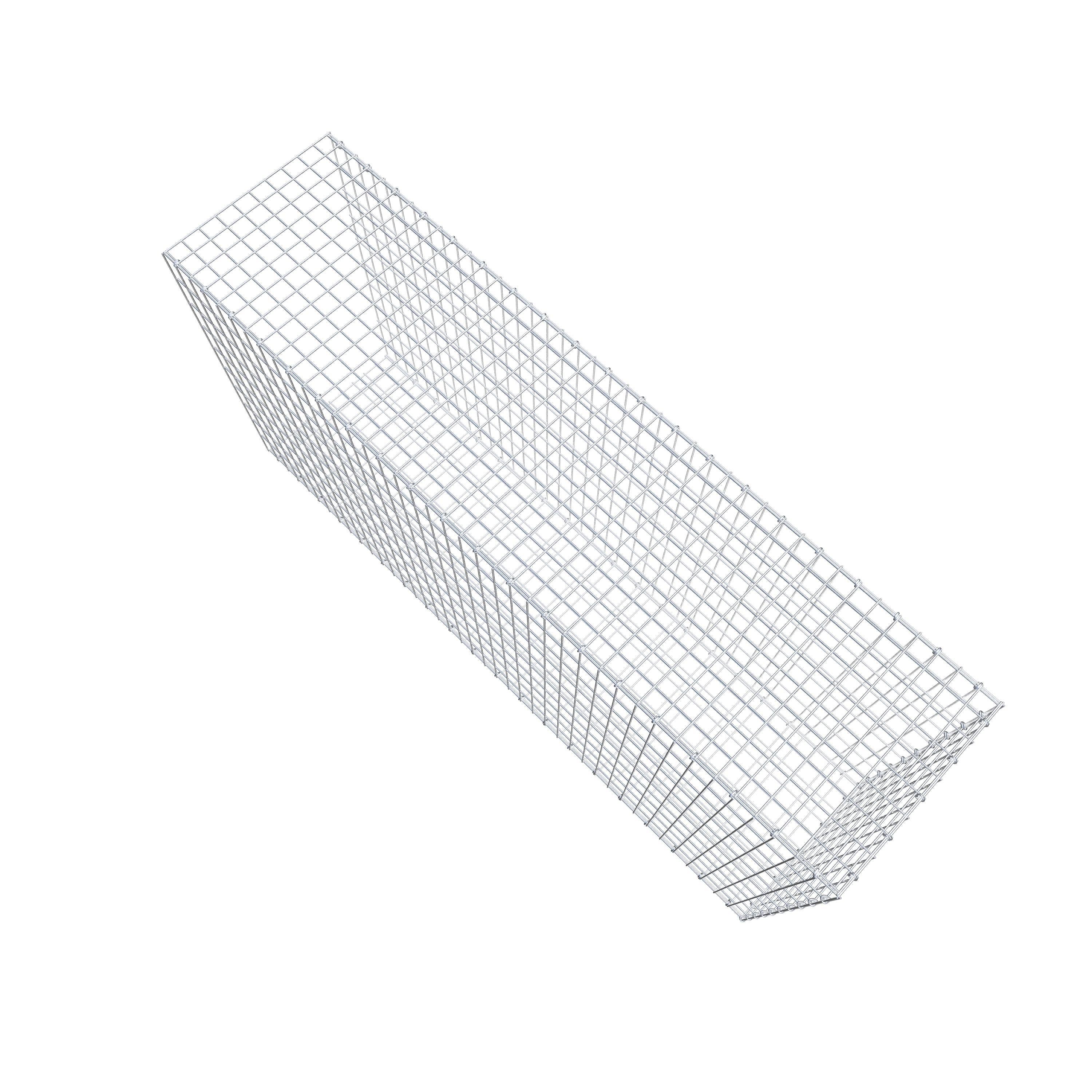 Gavión complementario tipo 2 200 cm x 100 cm x 50 cm, malla 5 cm x 10 cm, anillo en C