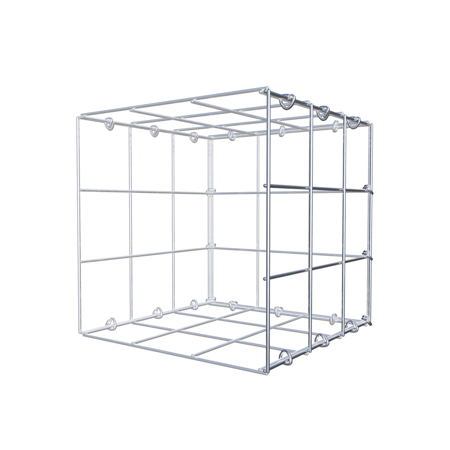 Gavión adicional tipo 2 30 cm x 30 cm x 30 cm (L x A x P), malla 10 cm x 10 cm, anillo en C