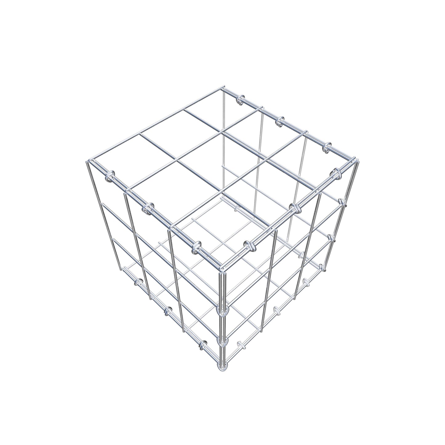 Gavión adicional tipo 2 30 cm x 30 cm x 30 cm (L x A x P), malla 10 cm x 10 cm, anillo en C