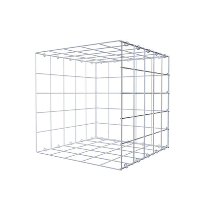 Monteret gabion type 2 50 cm x 50 cm x 50 cm (L x H x D), maskestørrelse 10 cm x 10 cm, C-ring
