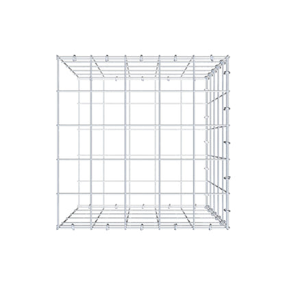 Monteret gabion type 2 50 cm x 50 cm x 50 cm (L x H x D), maskestørrelse 10 cm x 10 cm, C-ring
