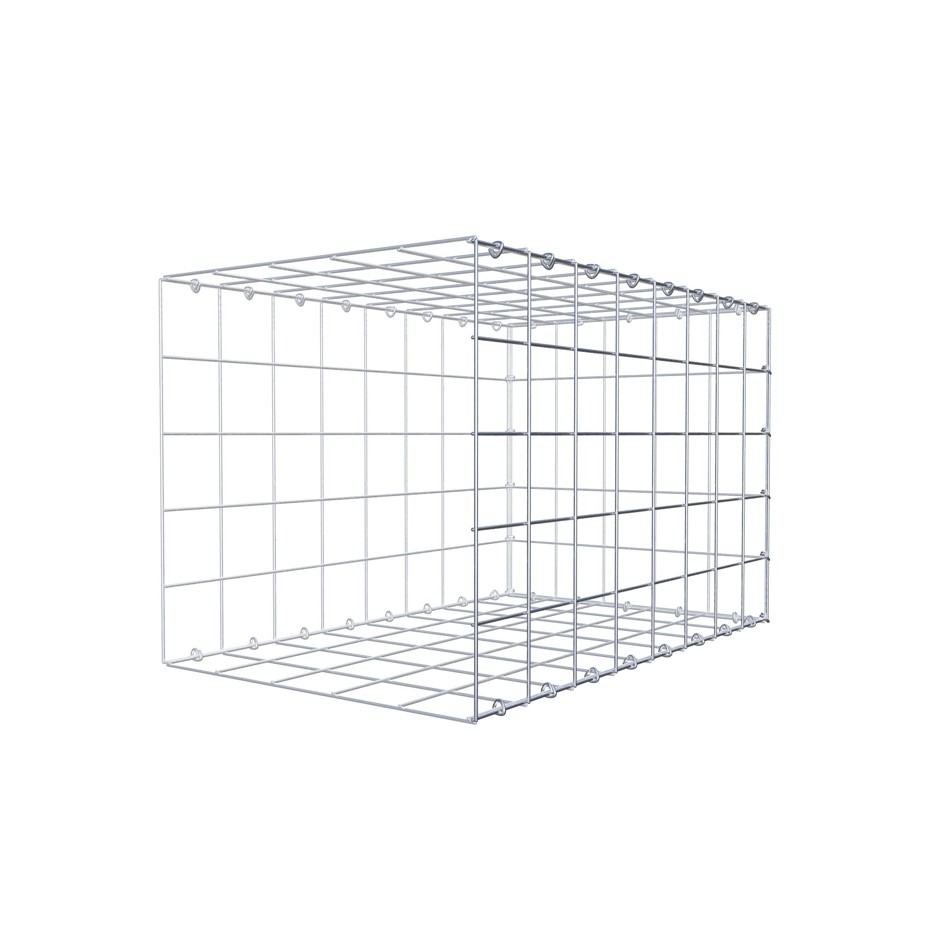 Fourche rapportée type 2 80 cm x 50 cm x 50 cm (L x H x P), mailles 10 cm x 10 cm, anneau en C