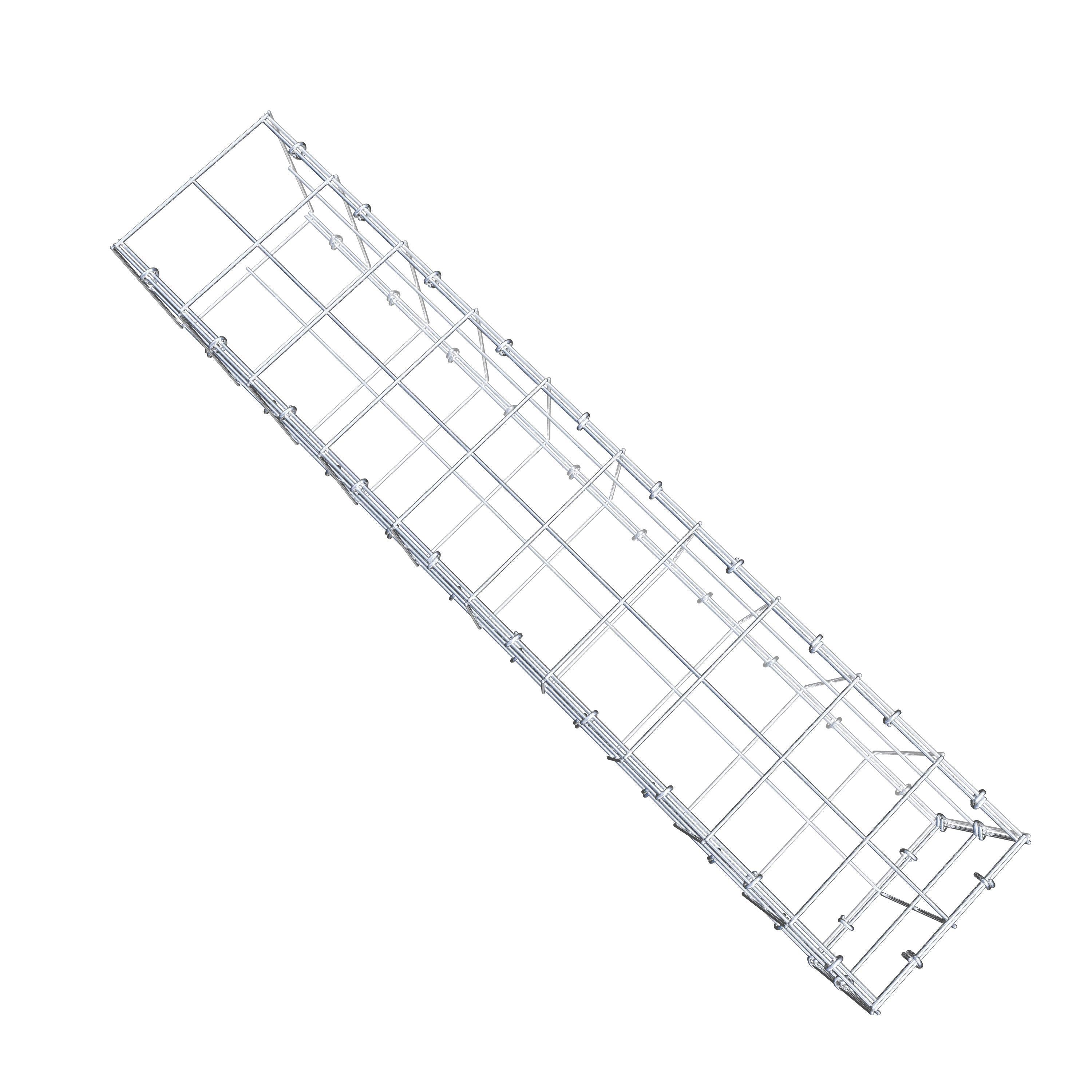 Fourche rapportée type 2 100 cm x 20 cm x 20 cm (L x H x P), mailles 10 cm x 10 cm, anneau en C