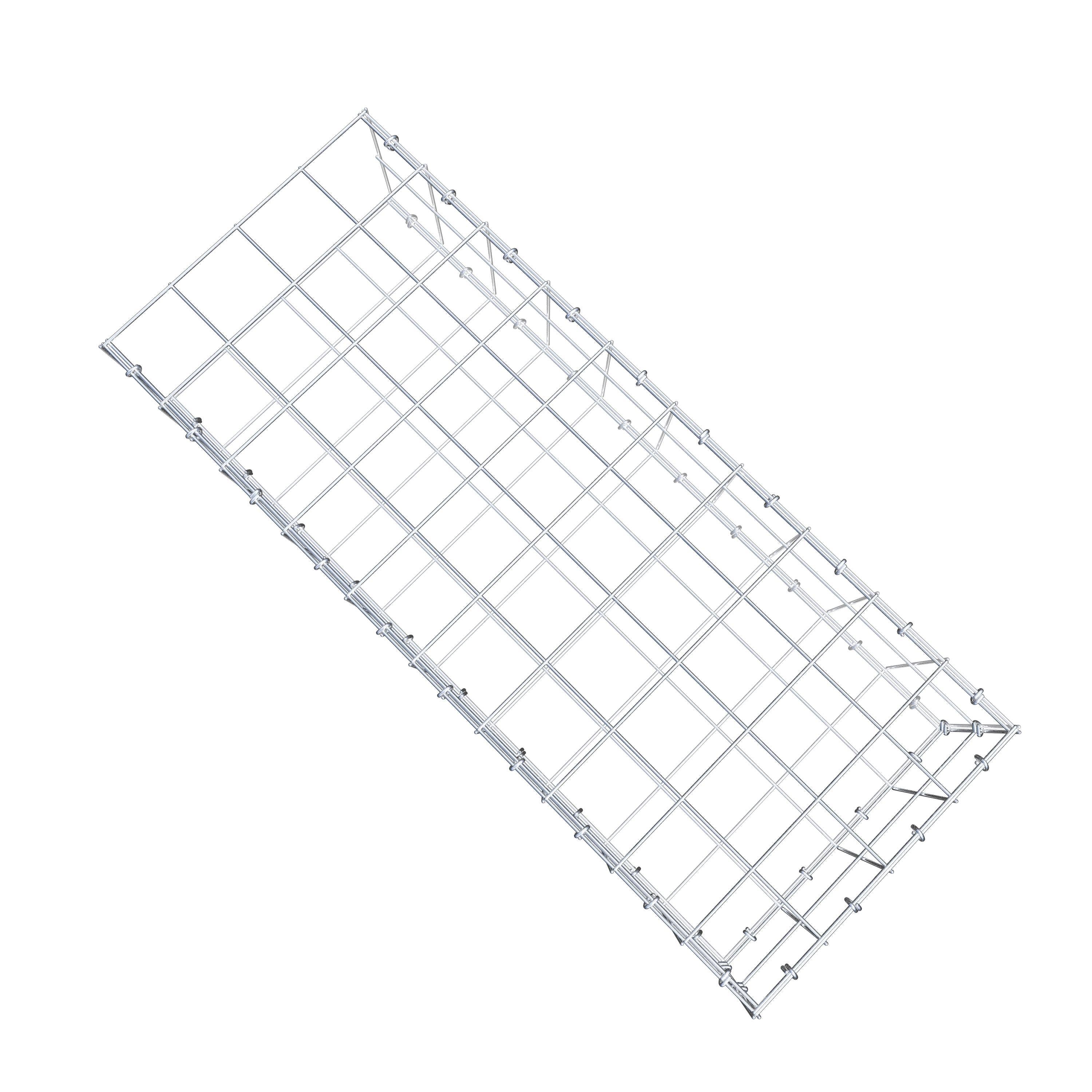 Anbaugabione Typ 2 100 cm x 20 cm x 40 cm (L x H x T), Maschenweite 10 cm x 10 cm, C-Ring