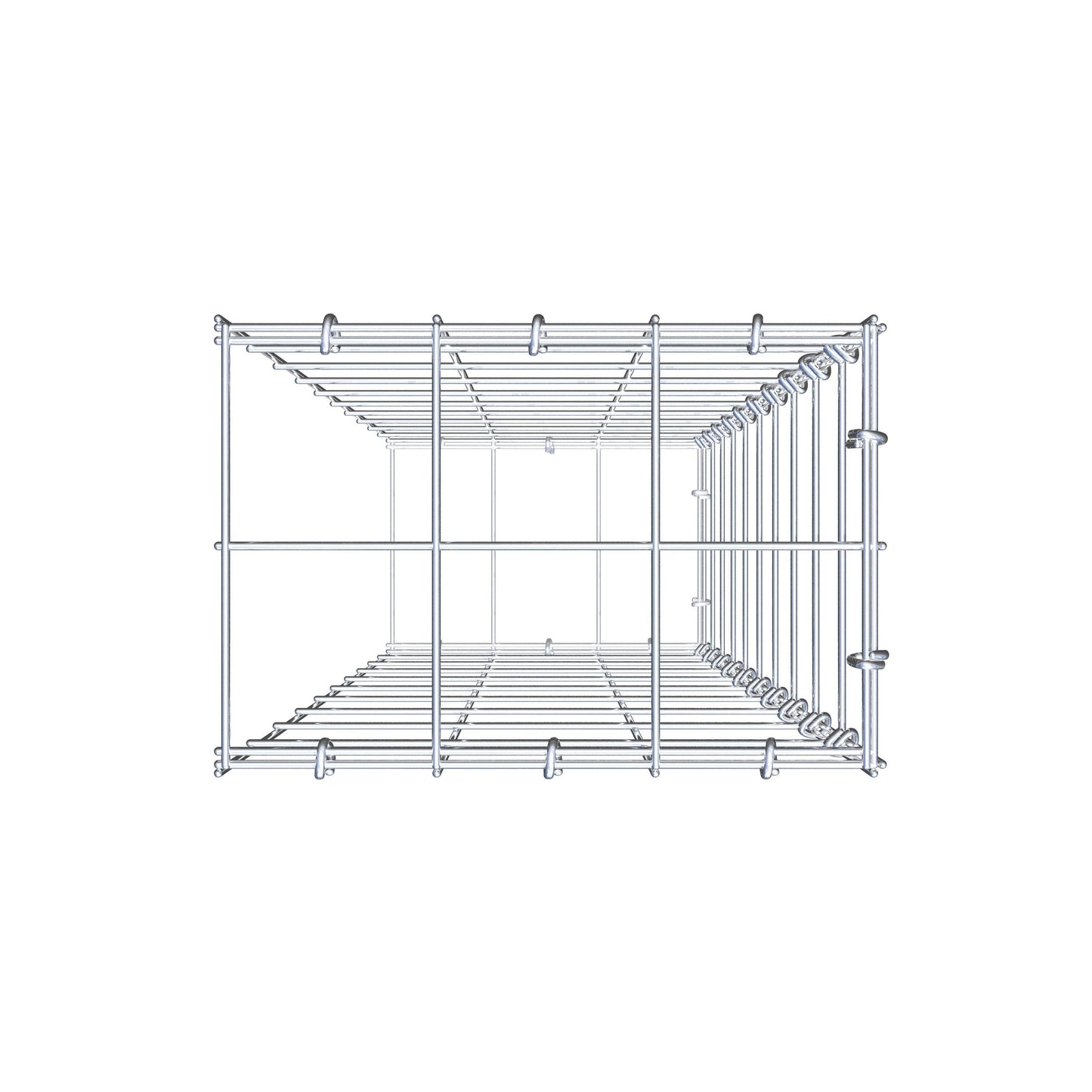 Gabião Tipo 2 100 cm x 30 cm x 20 cm (C x A x P), malhagem 10 cm x 10 cm, anel C