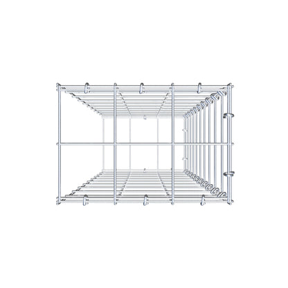Gabião Tipo 2 100 cm x 30 cm x 20 cm (C x A x P), malhagem 10 cm x 10 cm, anel C