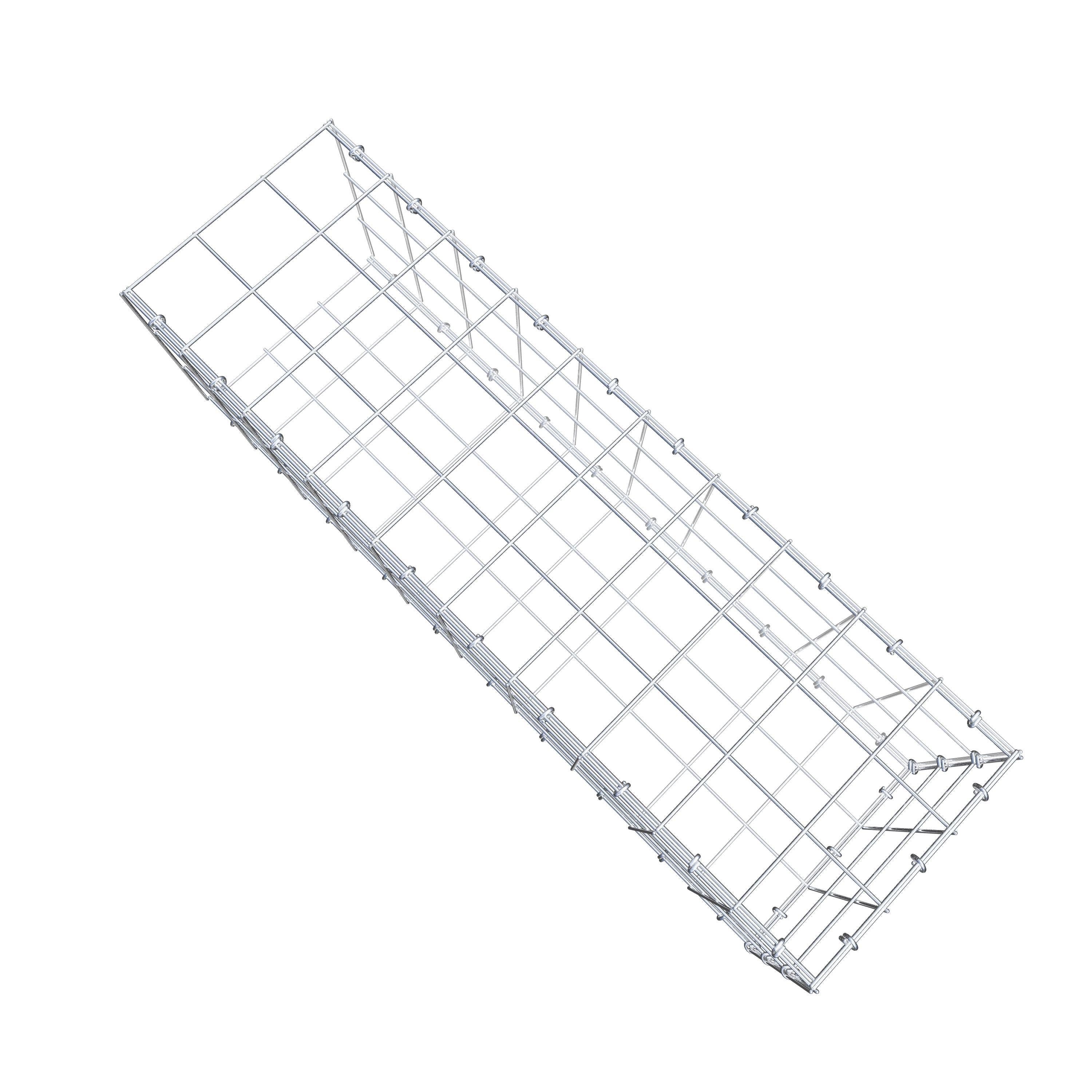 Extra gabion typ 2 100 cm x 30 cm x 30 cm (L x H x D), maskstorlek 10 cm x 10 cm, C-ring