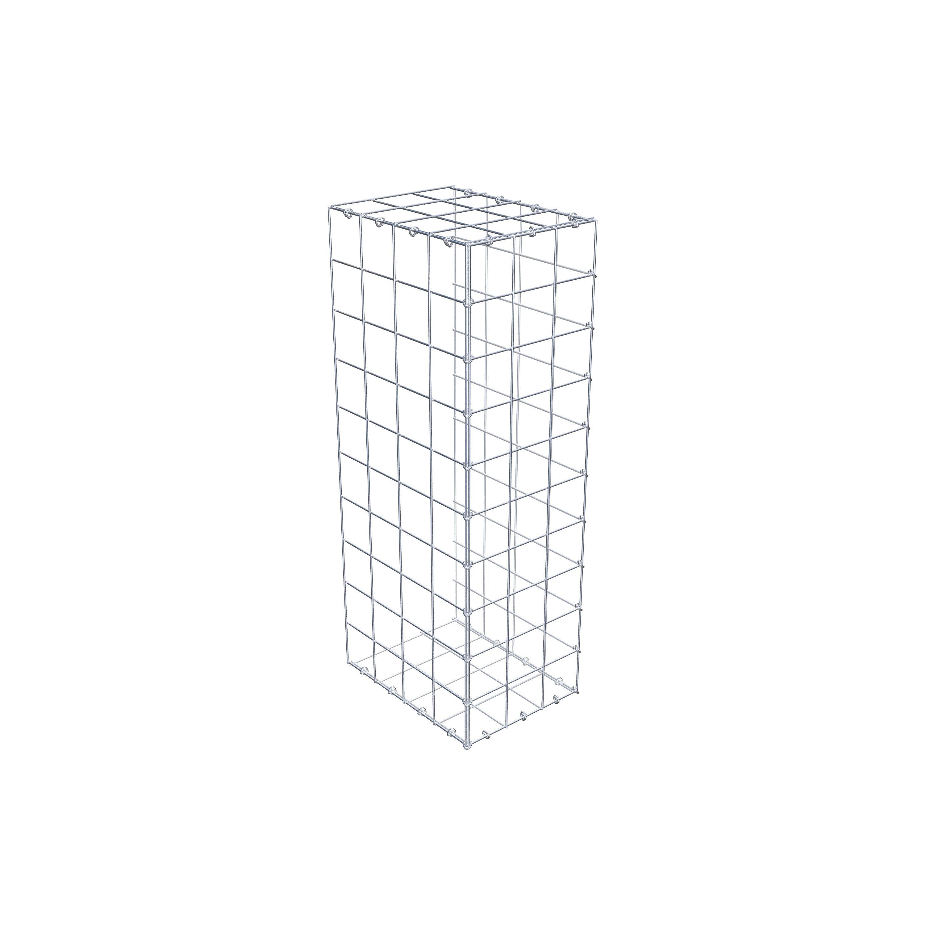 Monteret gabion type 2 100 cm x 40 cm x 30 cm (L x H x D), maskestørrelse 10 cm x 10 cm, C-ring