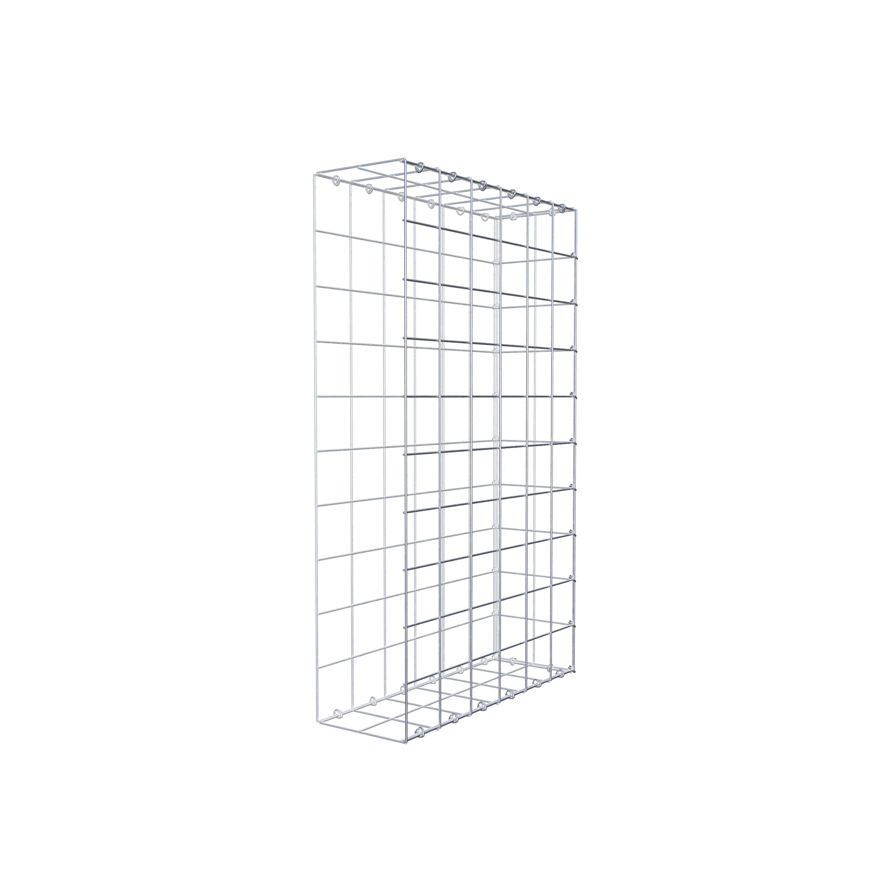 Gavión complementario de tipo 2 100 cm x 60 cm x 20 cm (L x A x P), malla 10 cm x 10 cm, anillo en C