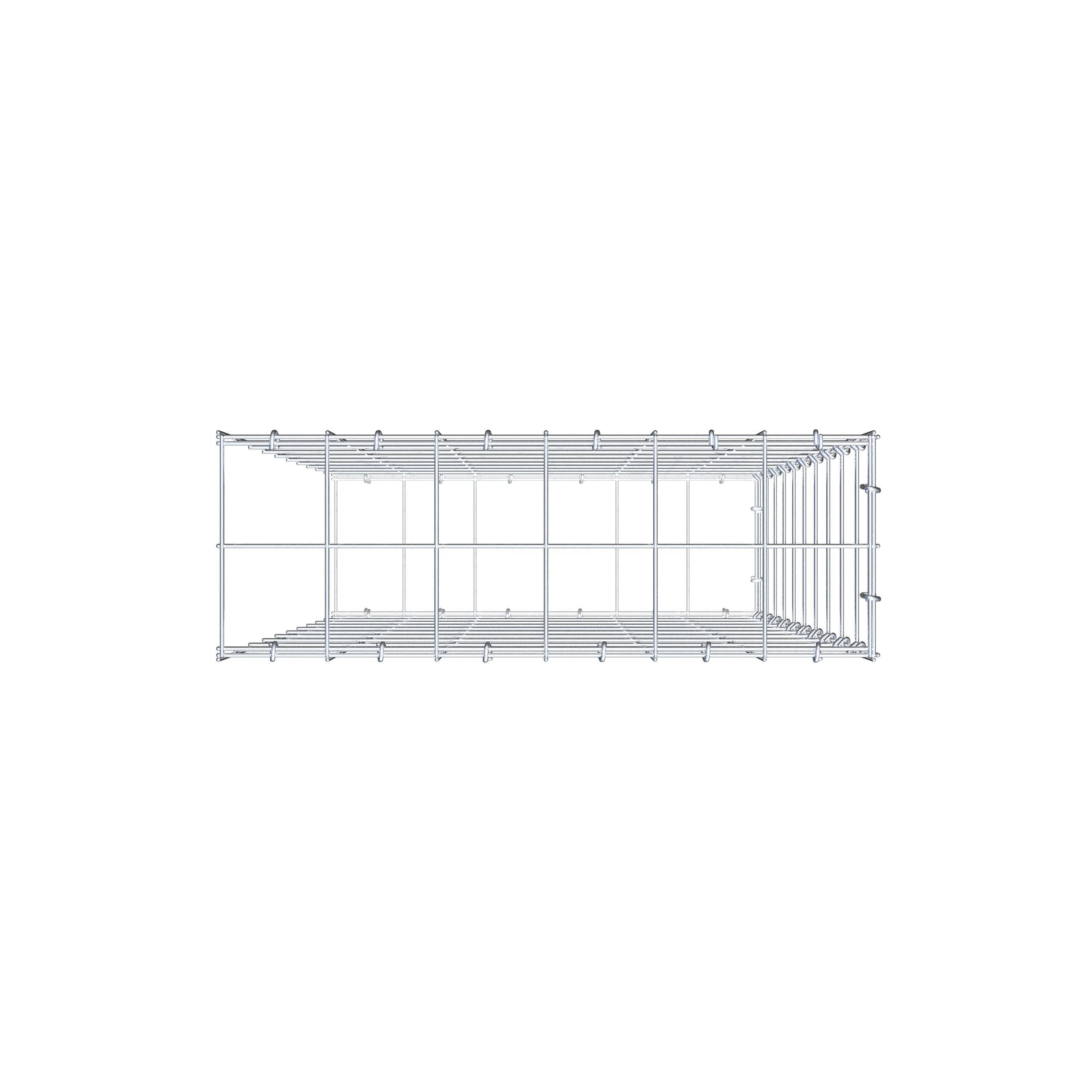 Gabião Tipo 2 100 cm x 60 cm x 20 cm (C x A x P), malhagem 10 cm x 10 cm, anel C