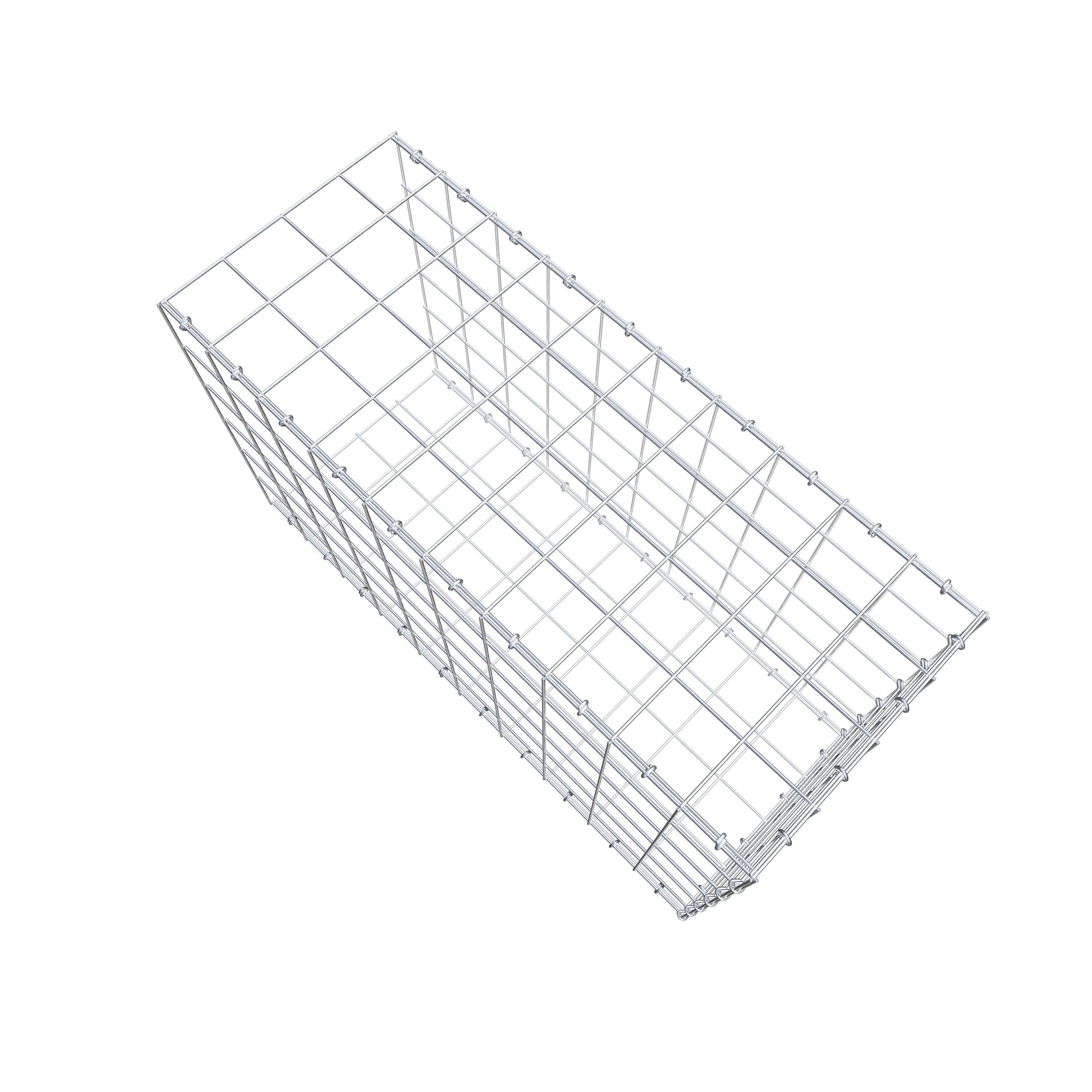 Fourche rapportée type 2 100 cm x 60 cm x 40 cm (L x H x P), mailles 10 cm x 10 cm, anneau C