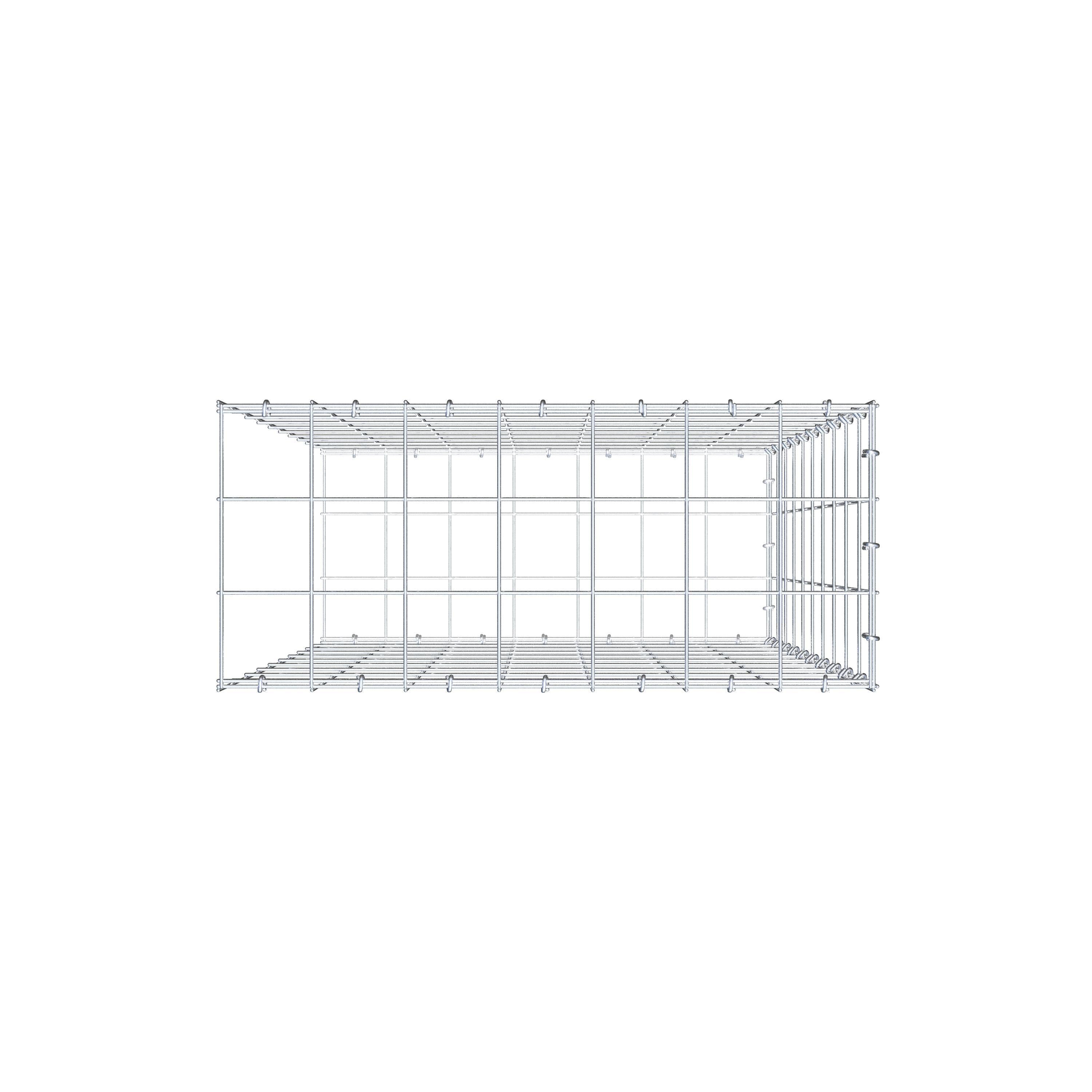 Pile aggiuntivo tipo 2 100 cm x 70 cm x 30 cm (L x H x P), maglia 10 cm x 10 cm, anello a C