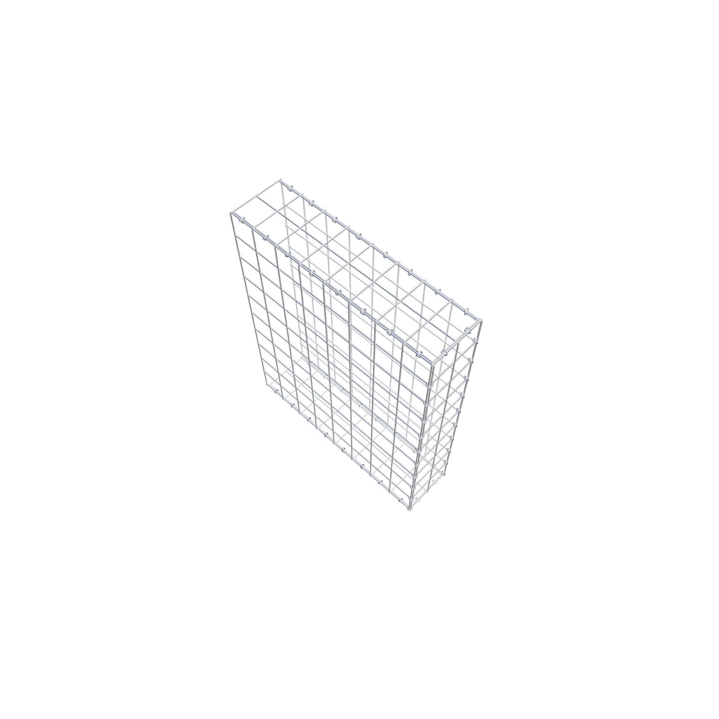 Anbaugabione Typ 2 100 cm x 80 cm x 20 cm (L x H x T), Maschenweite 10 cm x 10 cm, C-Ring