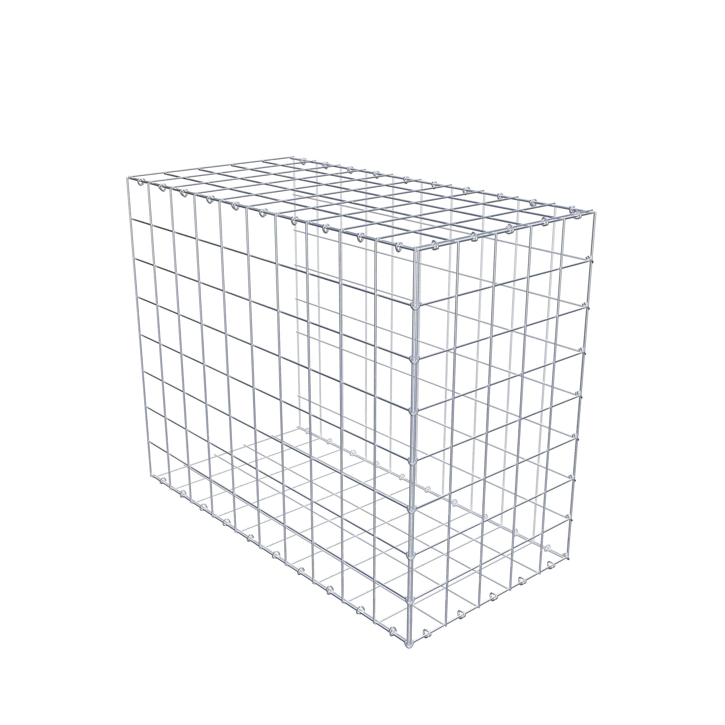 Typ 2 påbyggnadsgabion 100 cm x 80 cm x 50 cm (L x H x D), maskstorlek 10 cm x 10 cm, C-ring