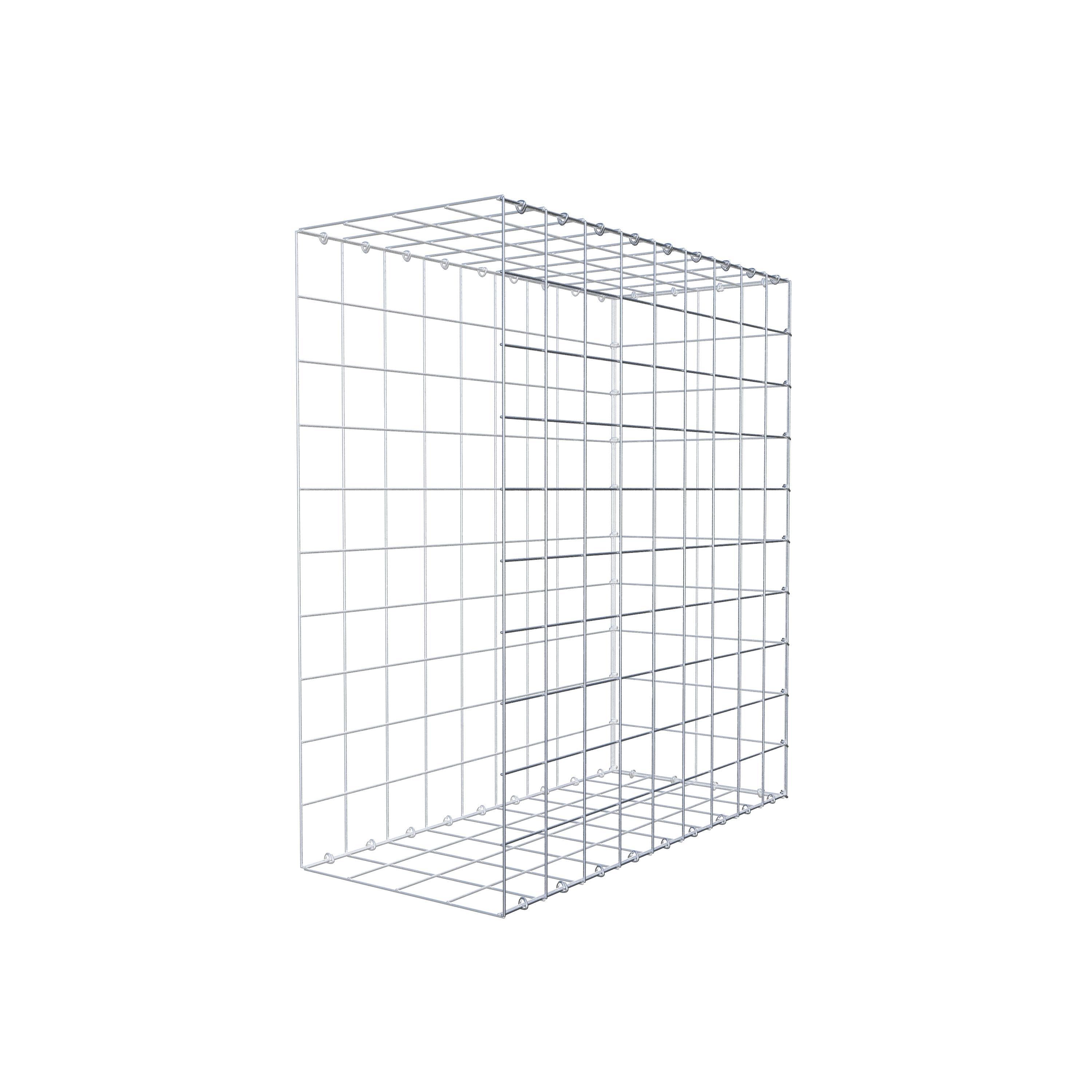 Monteret gabion type 2 100 cm x 90 cm x 40 cm (L x H x D), maskestørrelse 10 cm x 10 cm, C-ring