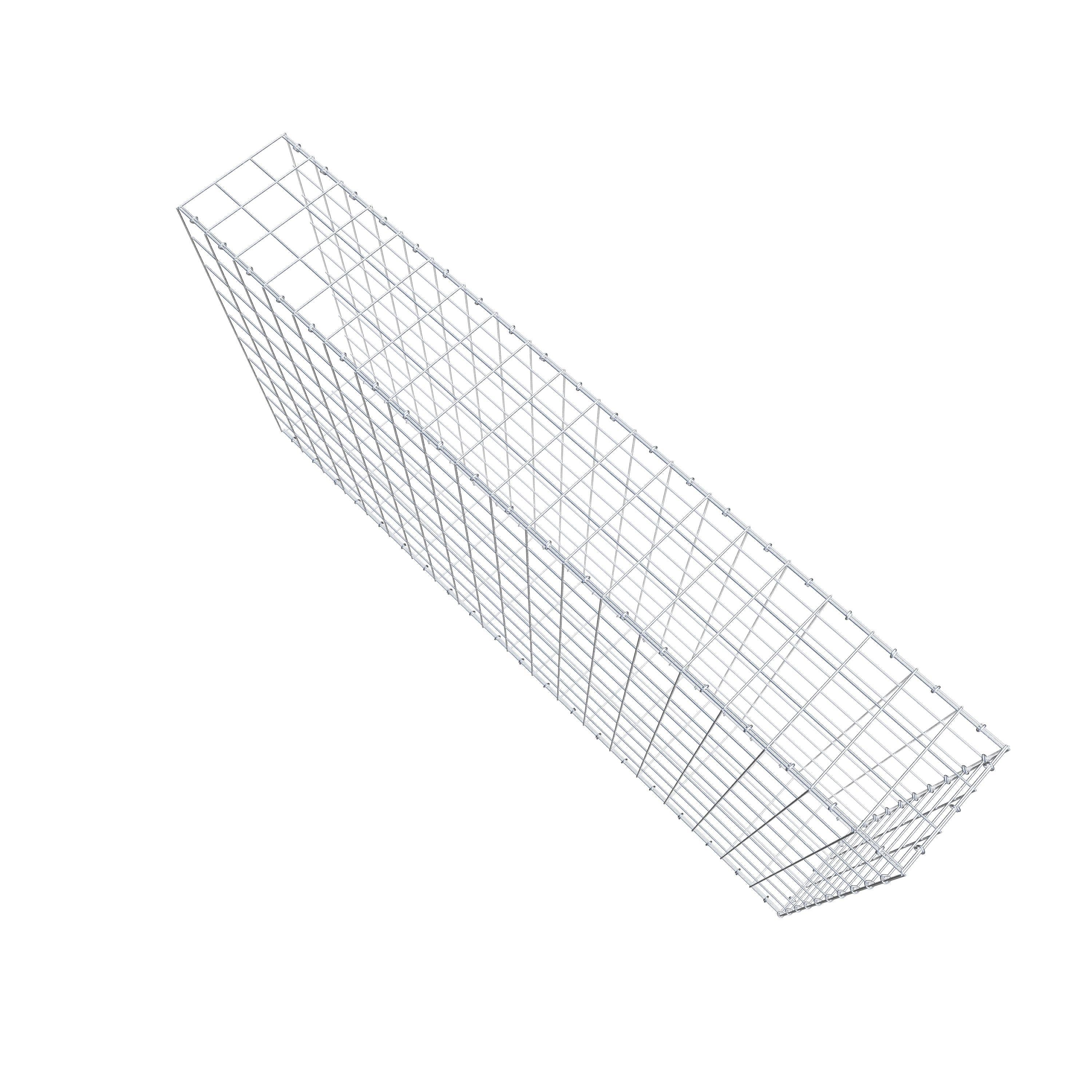 Gavión complementario de tipo 2 200 cm x 100 cm x 30 cm (L x A x P), malla 10 cm x 10 cm, anillo en C