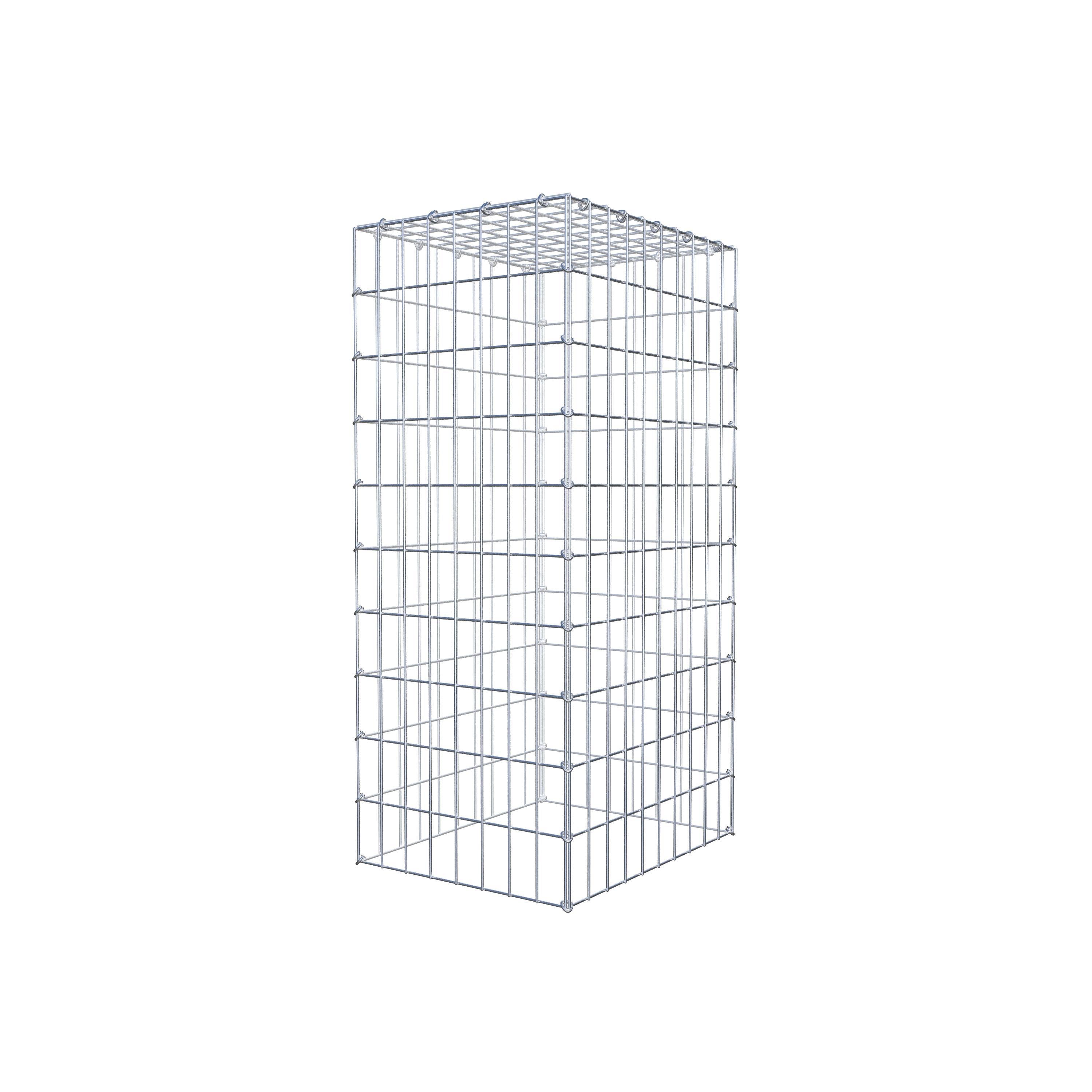 Mounted gabion type 3 100 cm x 50 cm x 40 cm (L x H x D), mesh size 5 cm x 10 cm, C-ring