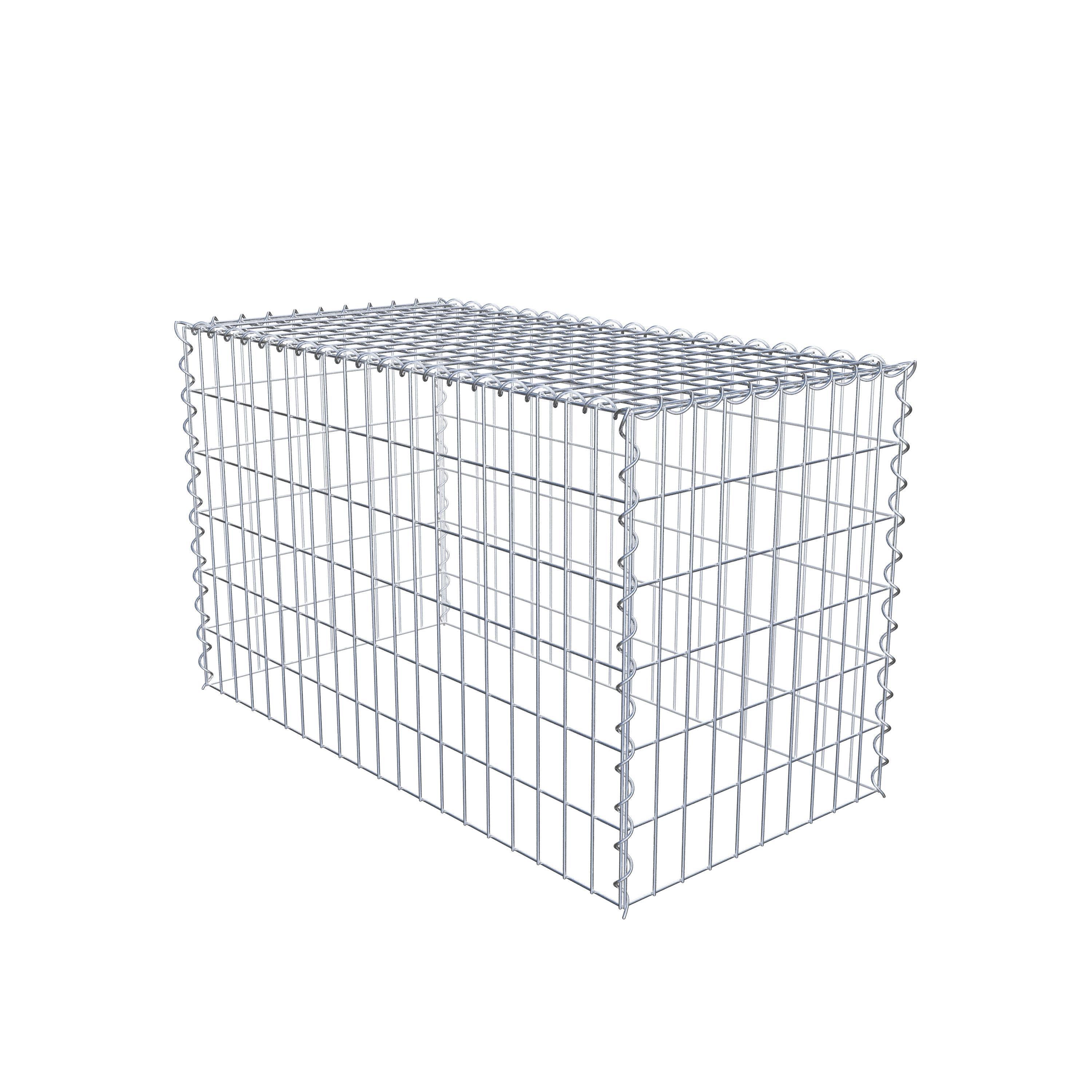 Extra gabion typ 3 100 cm x 60 cm x 50 cm (L x H x D), maskstorlek 5 cm x 10 cm, spiral