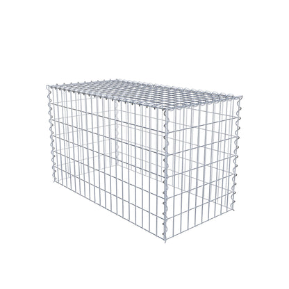 Extra gabion typ 3 100 cm x 60 cm x 50 cm (L x H x D), maskstorlek 5 cm x 10 cm, spiral