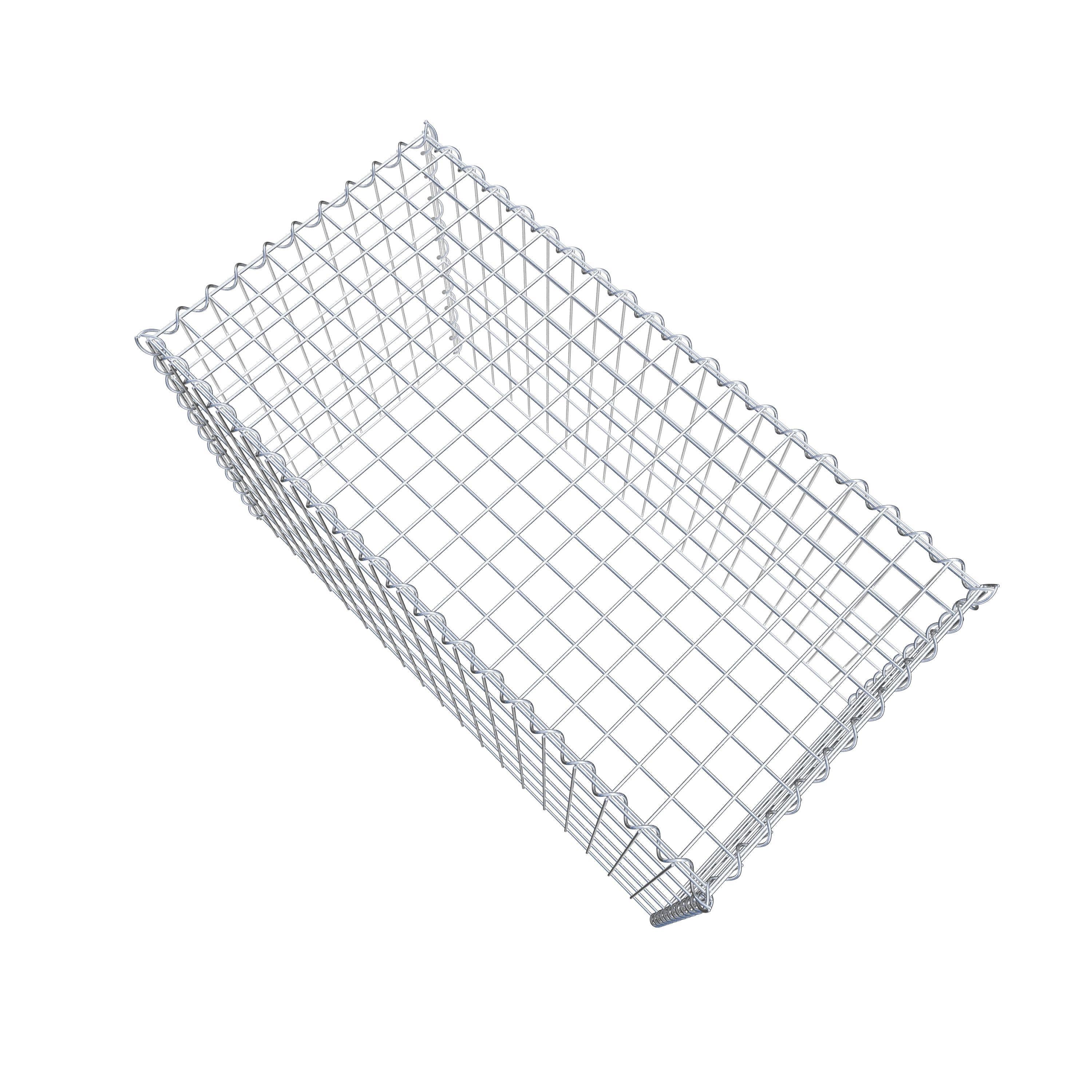 Extra gabion typ 3 100 cm x 60 cm x 50 cm (L x H x D), maskstorlek 5 cm x 10 cm, spiral