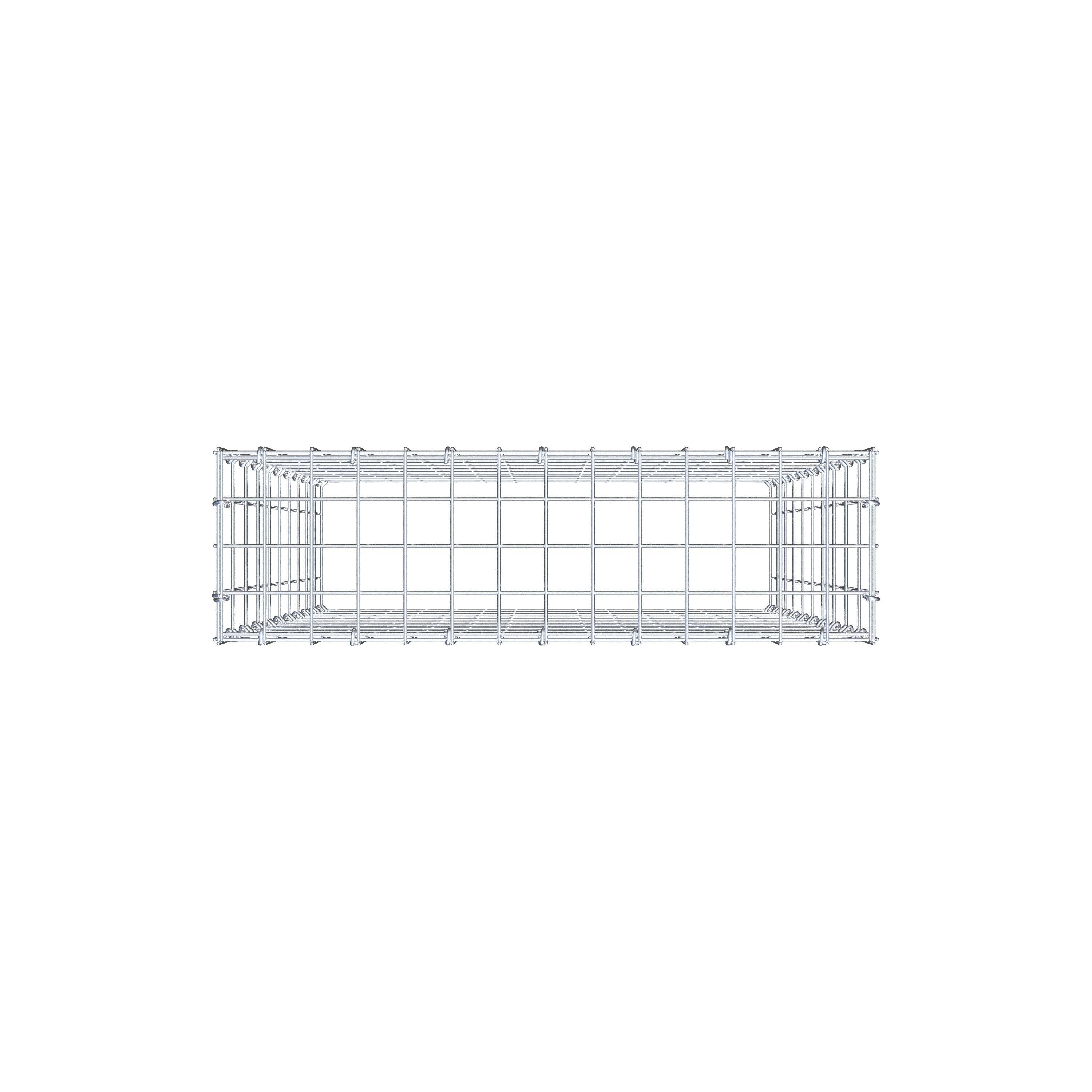 Fourche rapportée type 3 100 cm x 70 cm x 20 cm (L x H x P), mailles 5 cm x 10 cm, anneau C