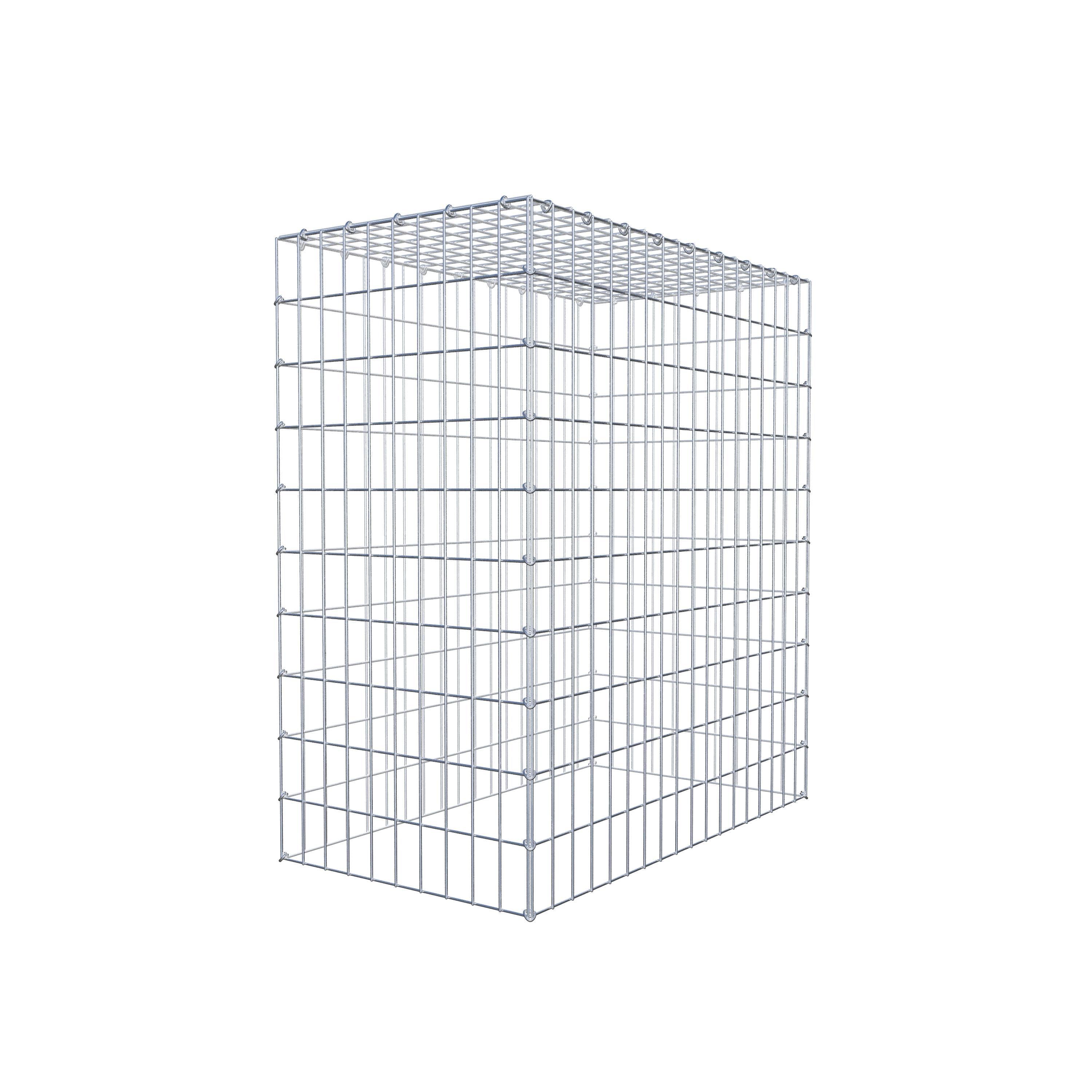 Typ 3 påbyggnadsgabion 100 cm x 90 cm x 50 cm (L x H x D), maskstorlek 5 cm x 10 cm, C-ring