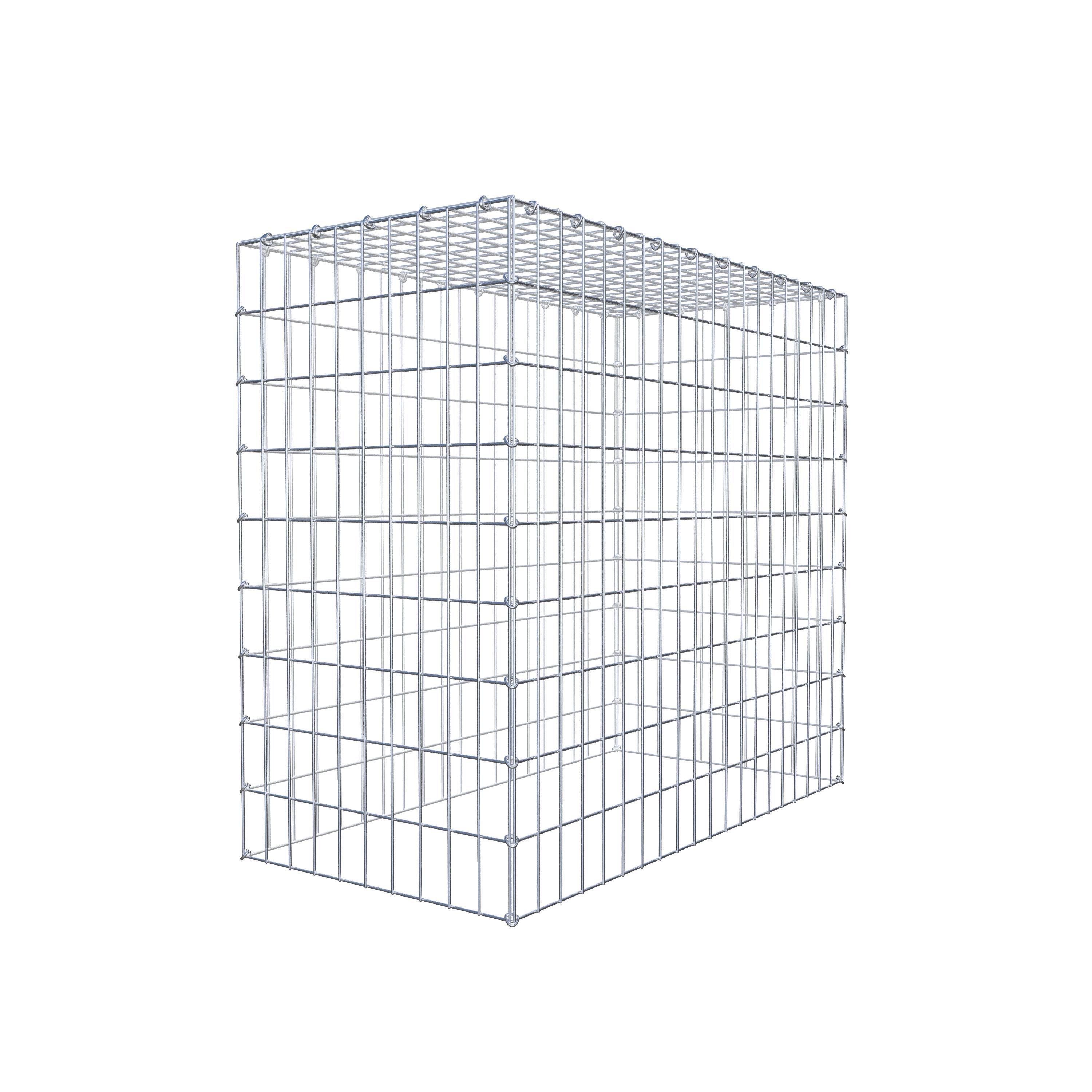 Typ 3 påbyggnadsgabion 100 cm x 90 cm x 50 cm (L x H x D), maskstorlek 5 cm x 10 cm, C-ring