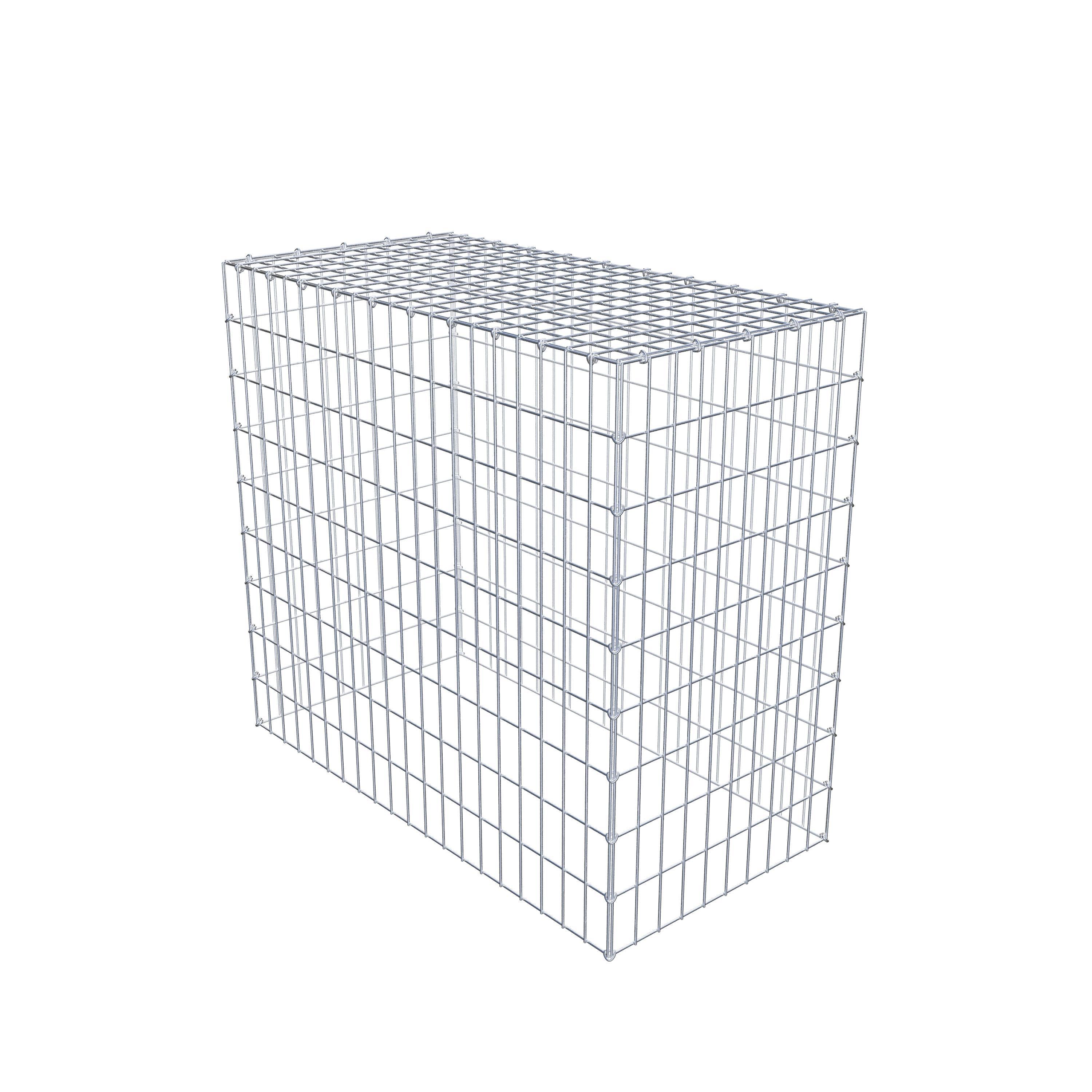 Typ 3 påbyggnadsgabion 100 cm x 90 cm x 50 cm (L x H x D), maskstorlek 5 cm x 10 cm, C-ring