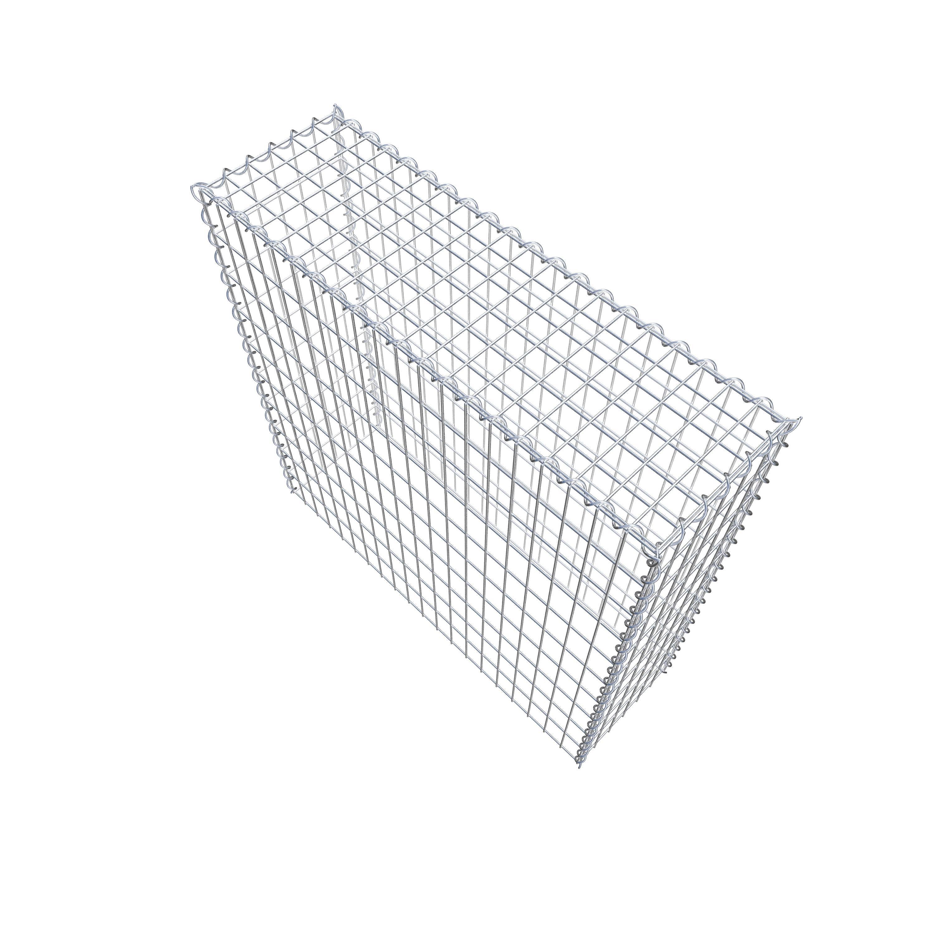 Gabion rapporté type 3 100 cm x 100 cm x 30 cm (L x H x P), mailles 5 cm x 10 cm, spirale