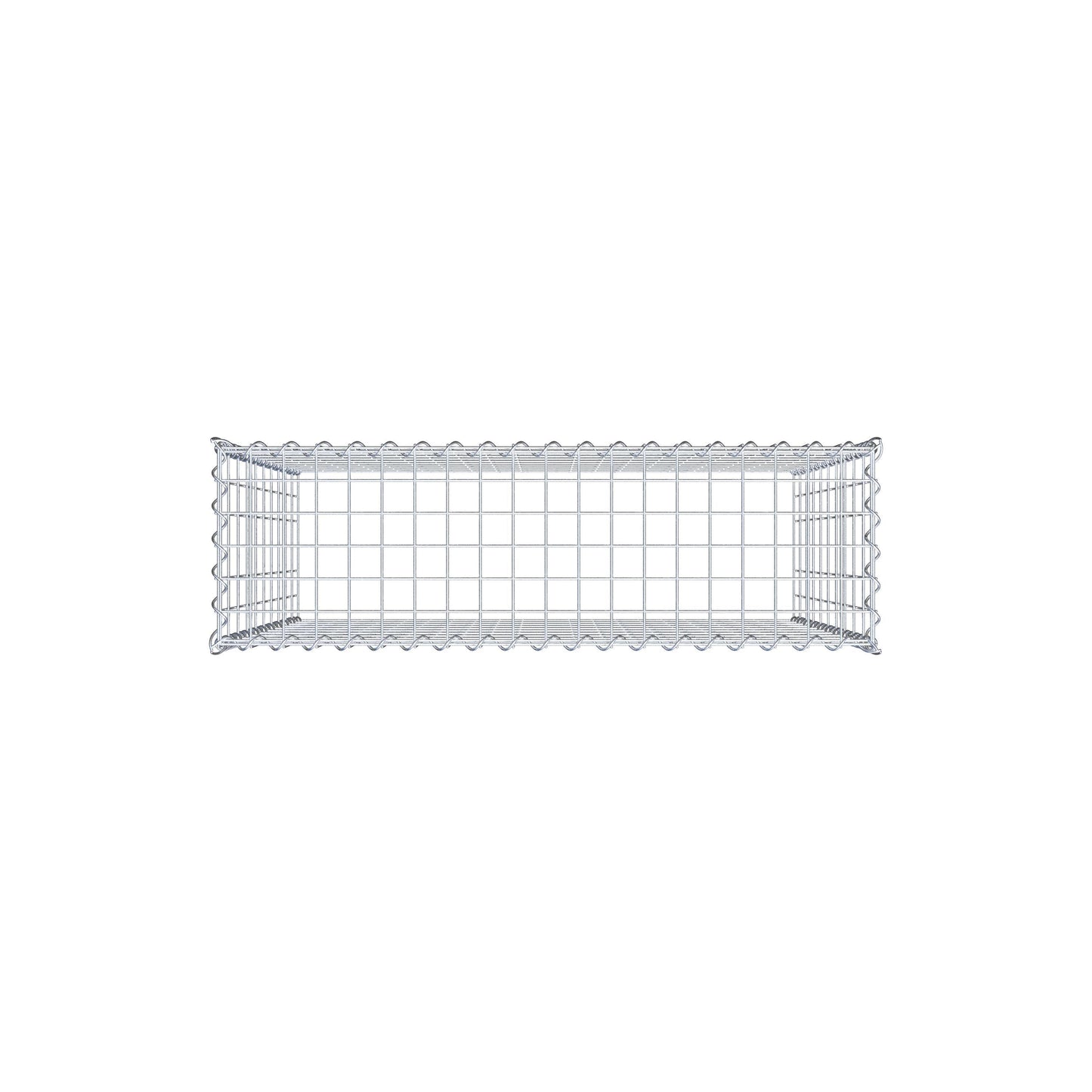 Gabião Tipo 3 100 cm x 100 cm x 30 cm (C x A x P), malhagem 5 cm x 10 cm, espiral