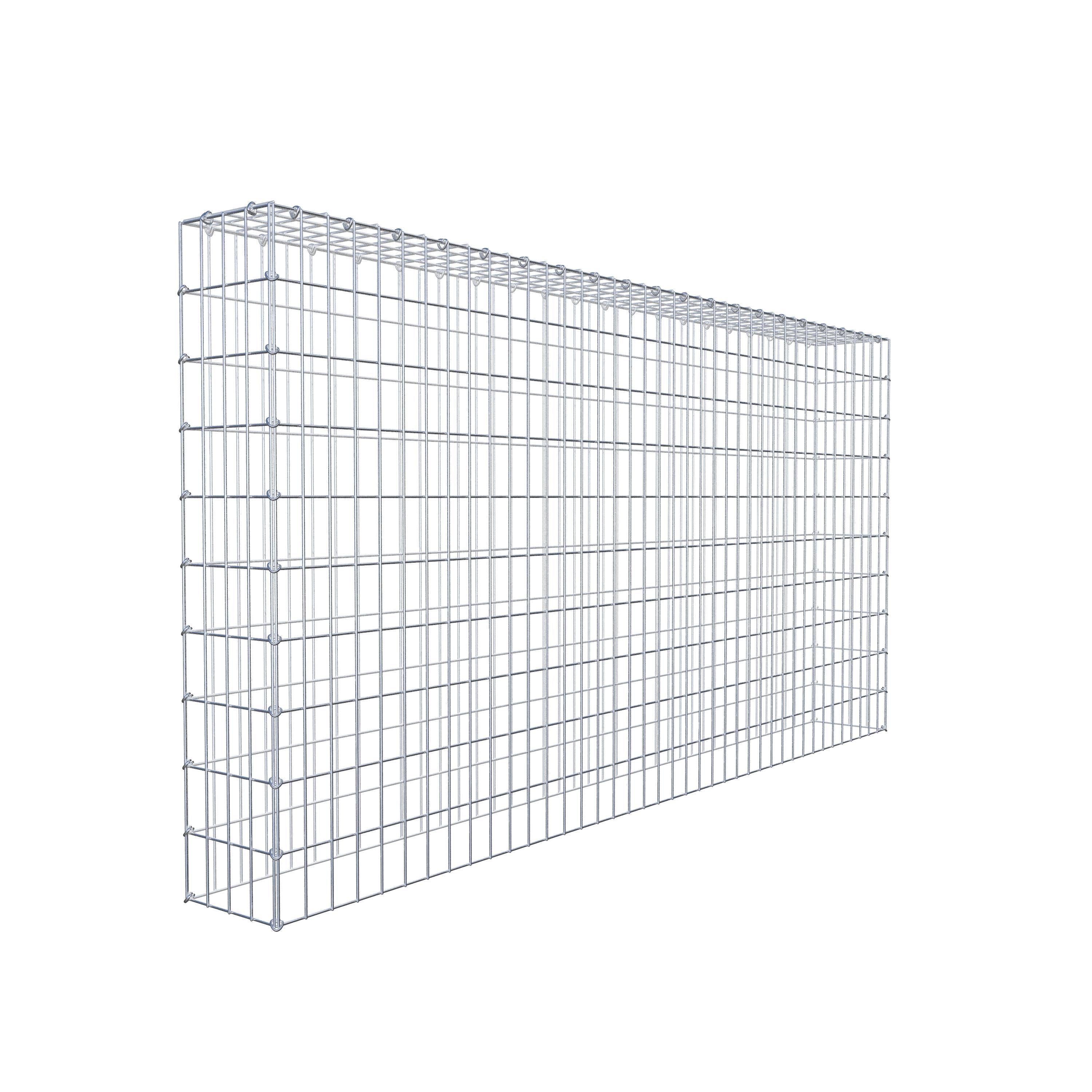 Mounted gabion type 3 200 cm x 100 cm x 20 cm (L x H x D), mesh size 5 cm x 10 cm, C-ring