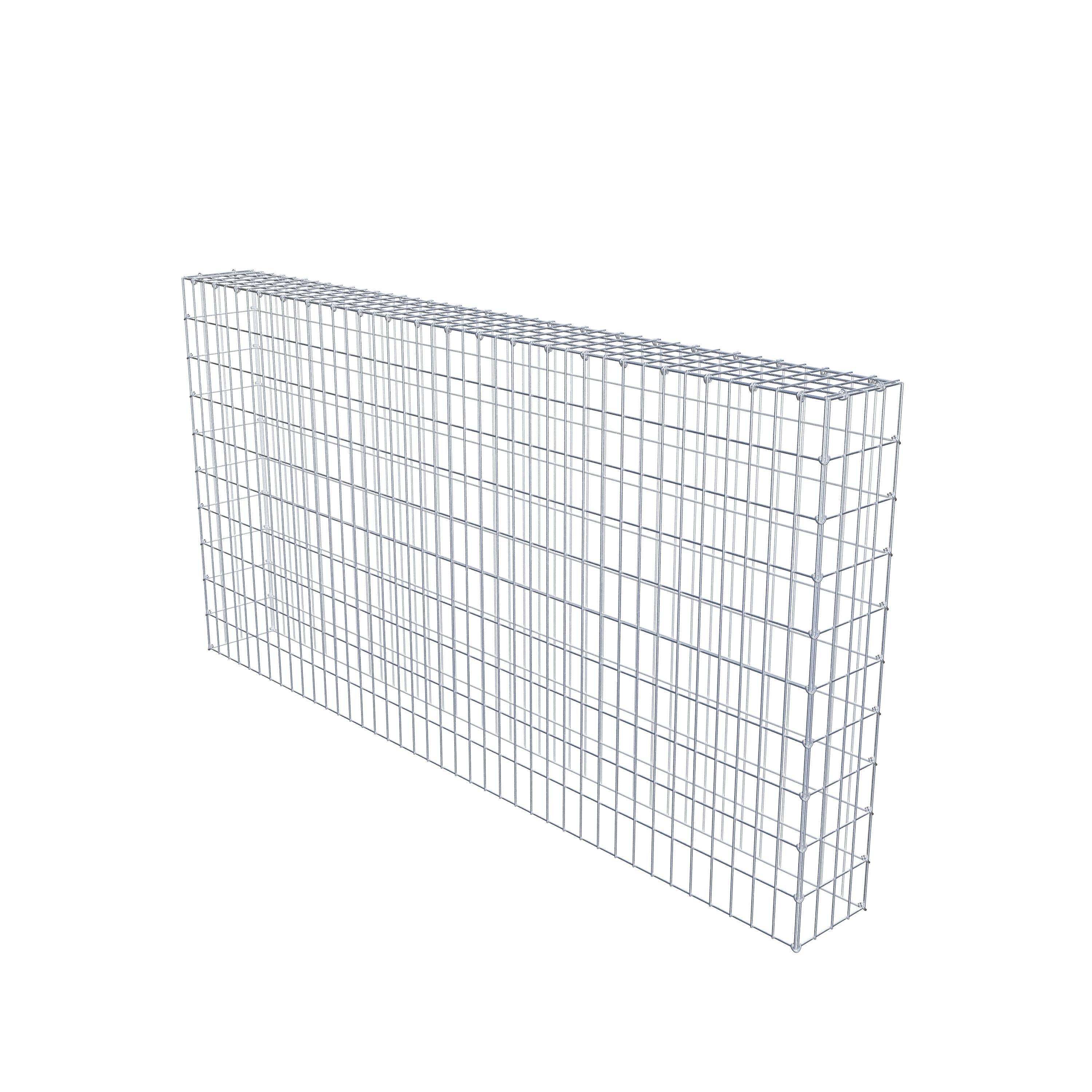 Mounted gabion type 3 200 cm x 100 cm x 20 cm (L x H x D), mesh size 5 cm x 10 cm, C-ring