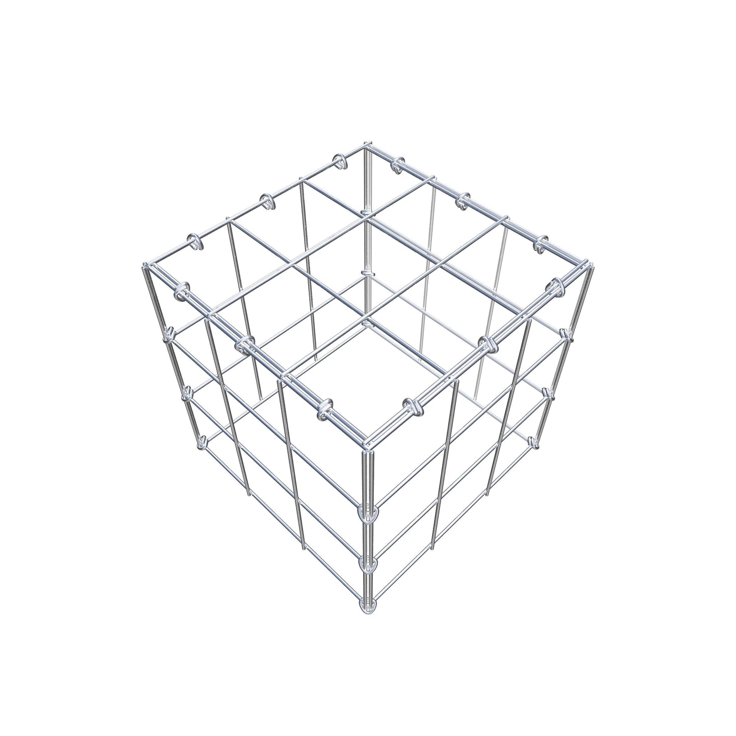 Gabião Tipo 3 30 cm x 30 cm x 30 cm (C x A x P), malhagem 10 cm x 10 cm, anel C