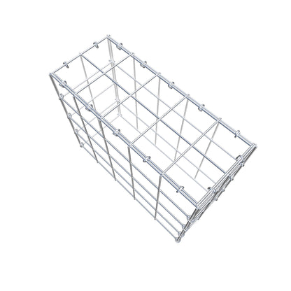 Mounted gabion type 3 50 cm x 40 cm x 20 cm (L x H x D), mesh size 10 cm x 10 cm, C-ring