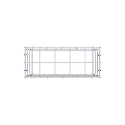 Mounted gabion type 3 50 cm x 40 cm x 20 cm (L x H x D), mesh size 10 cm x 10 cm, C-ring