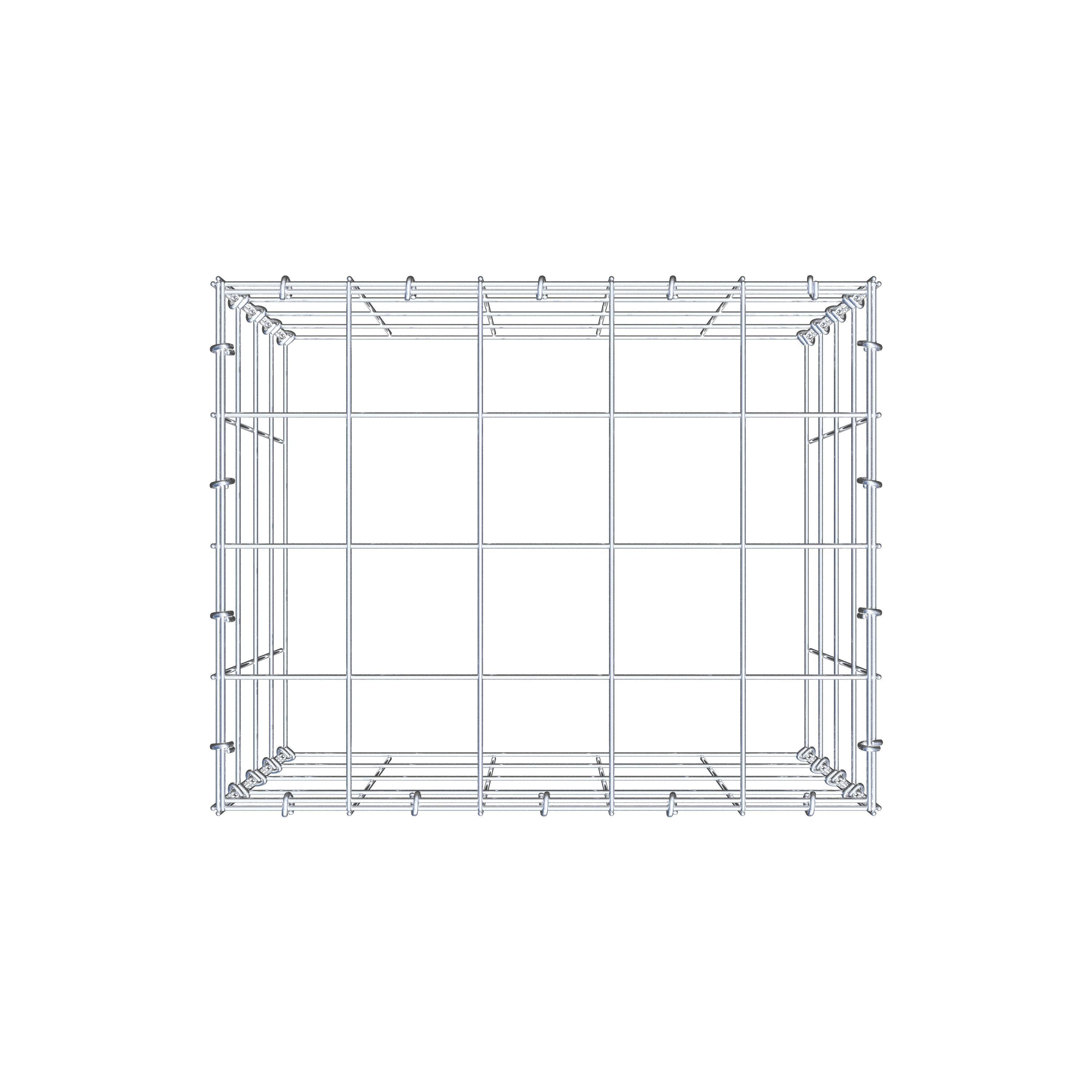 Gabião Tipo 3 50 cm x 40 cm x 40 cm (C x A x P), malhagem 10 cm x 10 cm, anel C