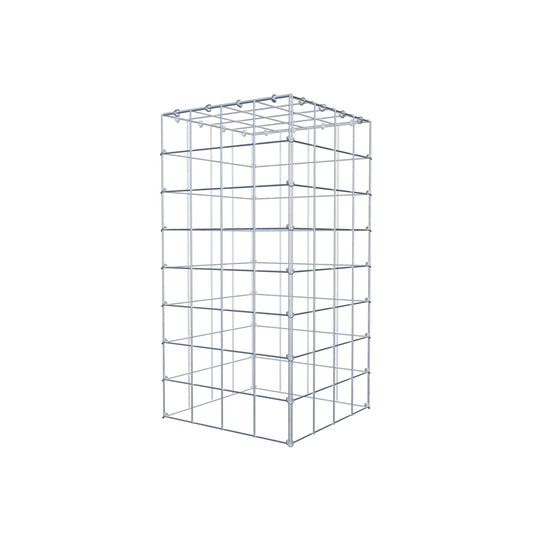 Mounted gabion type 3 80 cm x 40 cm x 40 cm (L x H x D), mesh size 10 cm x 10 cm, C-ring