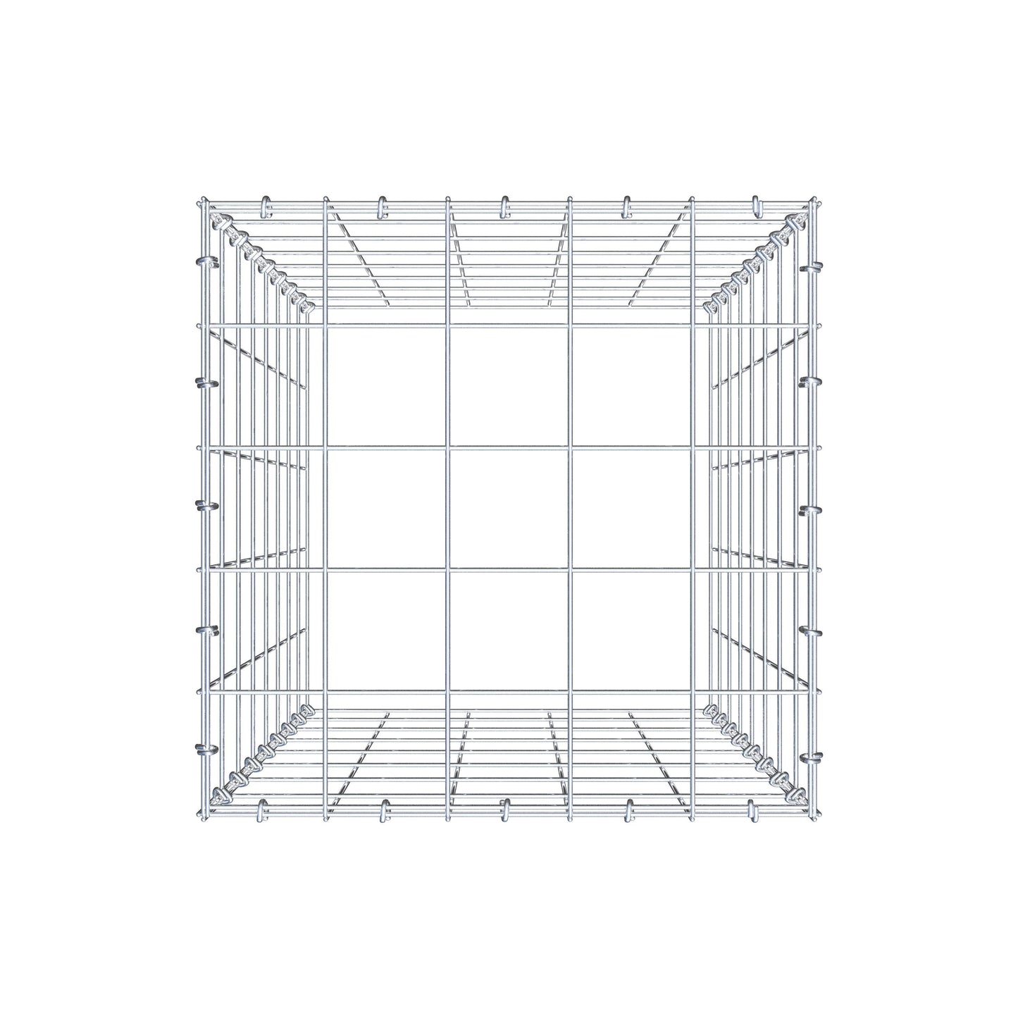 Gabião Tipo 3 80 cm x 50 cm x 50 cm (C x A x P), malhagem 10 cm x 10 cm, anel C