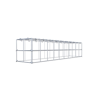 Gabião Tipo 3 100 cm x 20 cm x 20 cm (C x A x P), malhagem 10 cm x 10 cm, anel C