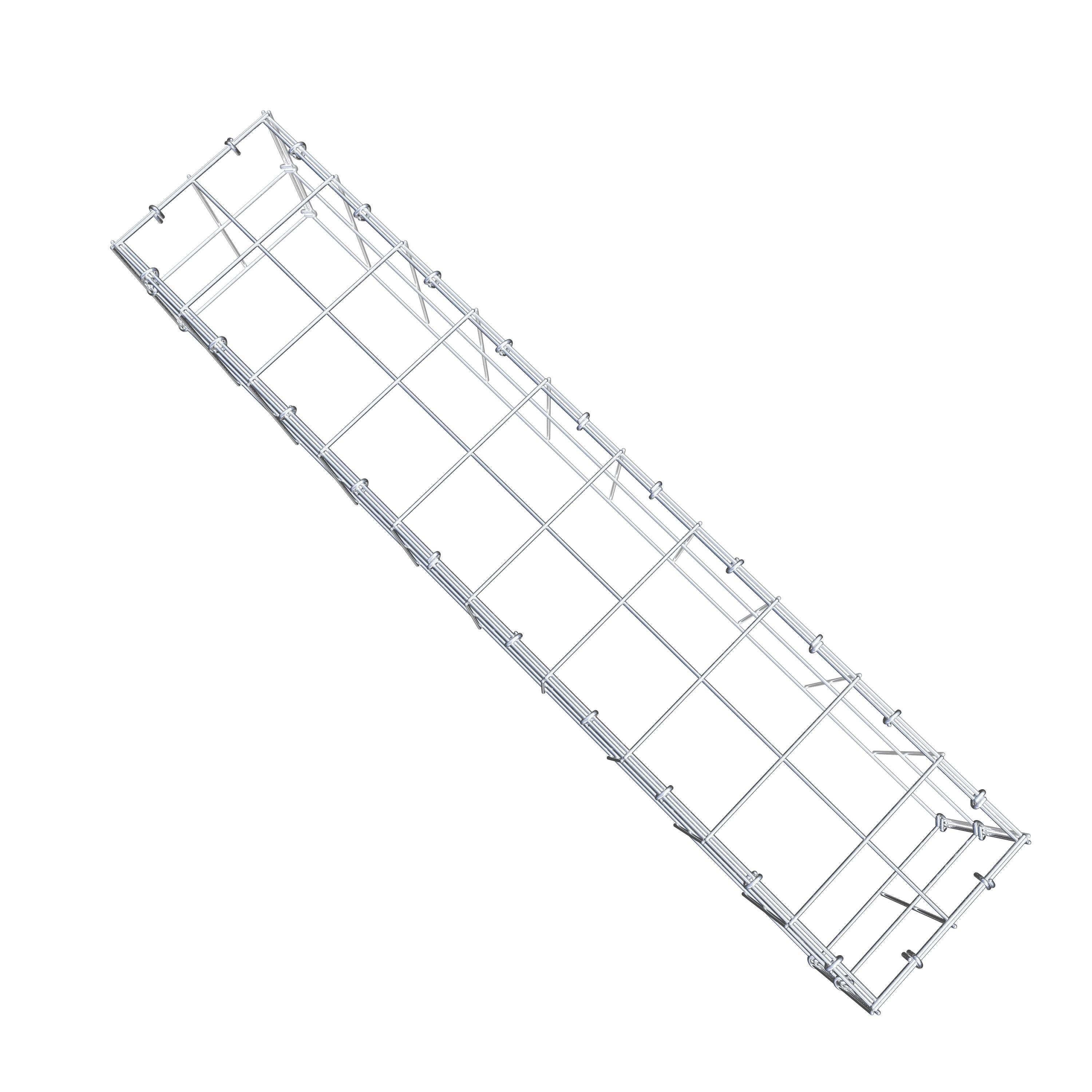 Fourche rapportée type 3 100 cm x 20 cm x 20 cm (L x H x P), mailles 10 cm x 10 cm, anneau C