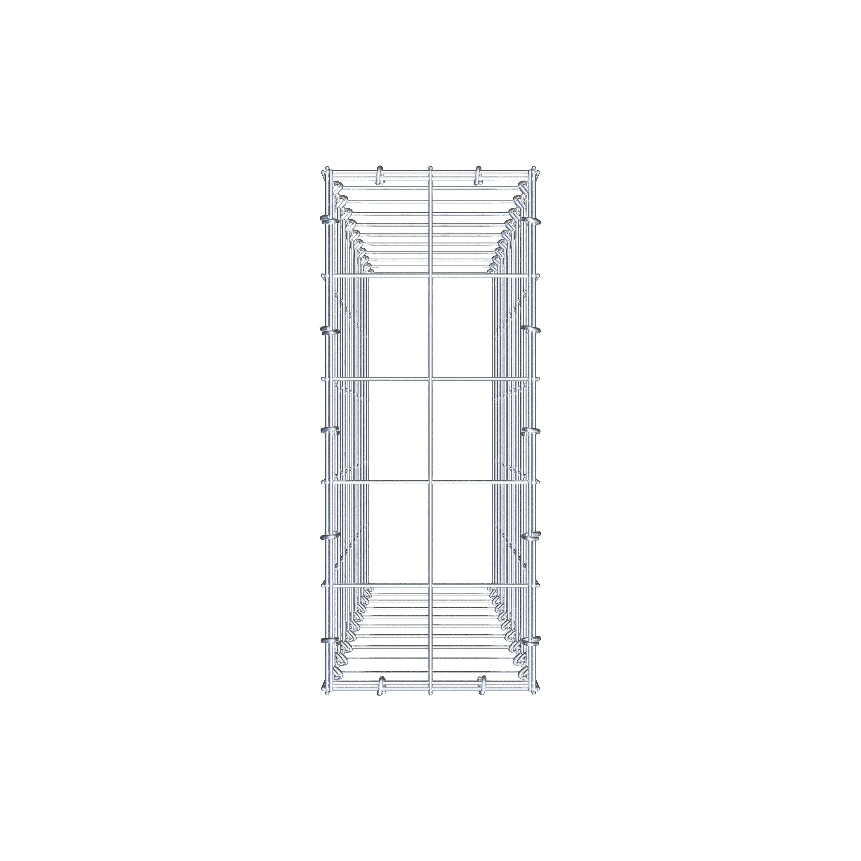 Fourche rapportée type 3 100 cm x 20 cm x 50 cm (L x H x P), mailles 10 cm x 10 cm, anneau C